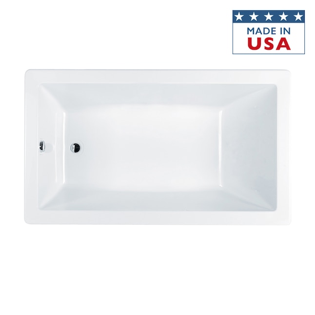SOLNA 66 in. x 36 in. Acrylic Rectangular Drop-in Reversible Whirlpool Bathtub in White SOLNA 66 in. x 36 in. Acrylic Rectangular Drop-in Reversible Whirlpool Bathtub in White