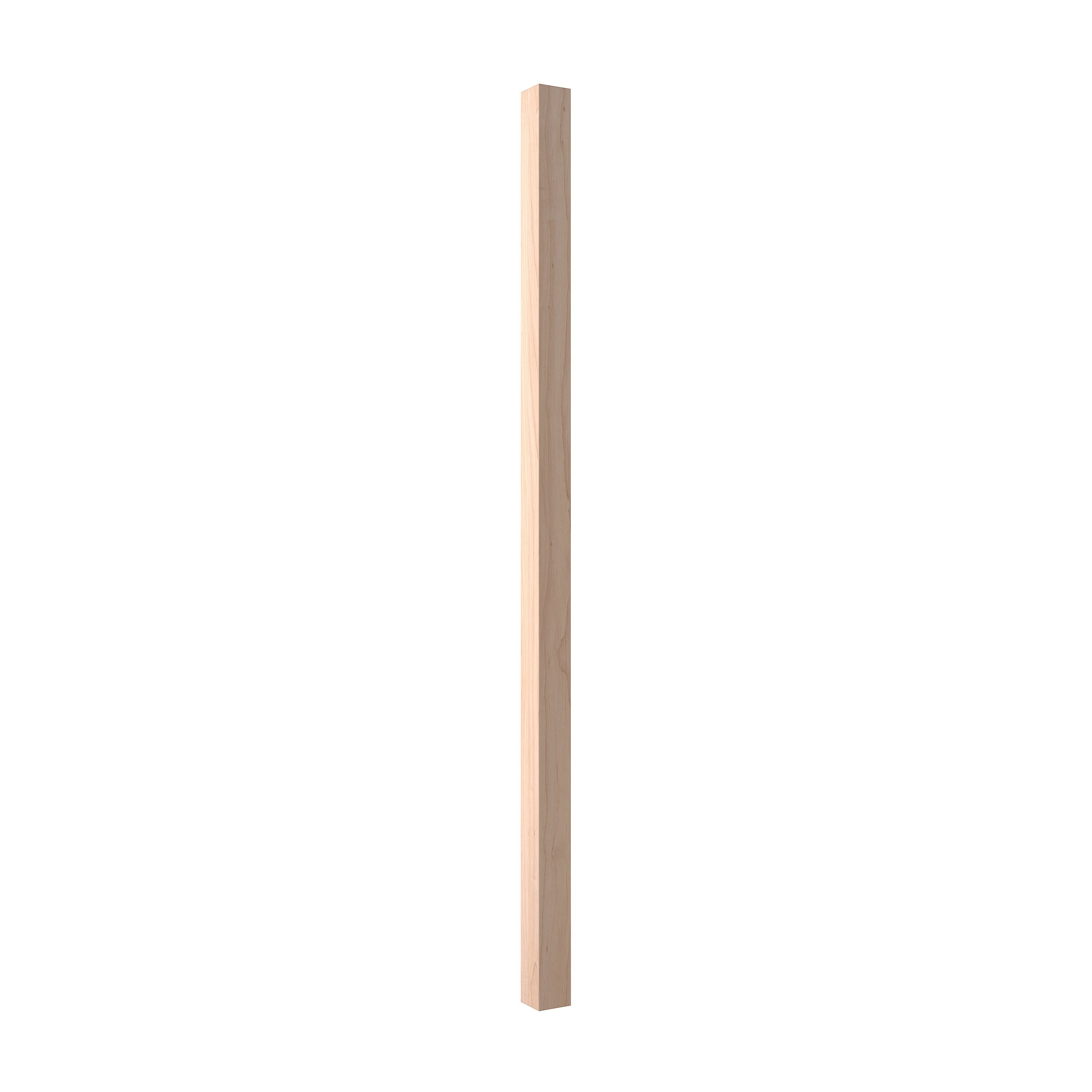 Crown Heritage 454536142 42-in x 1.75-in Craftsman Unfinished Maple Square Top Stair Baluster