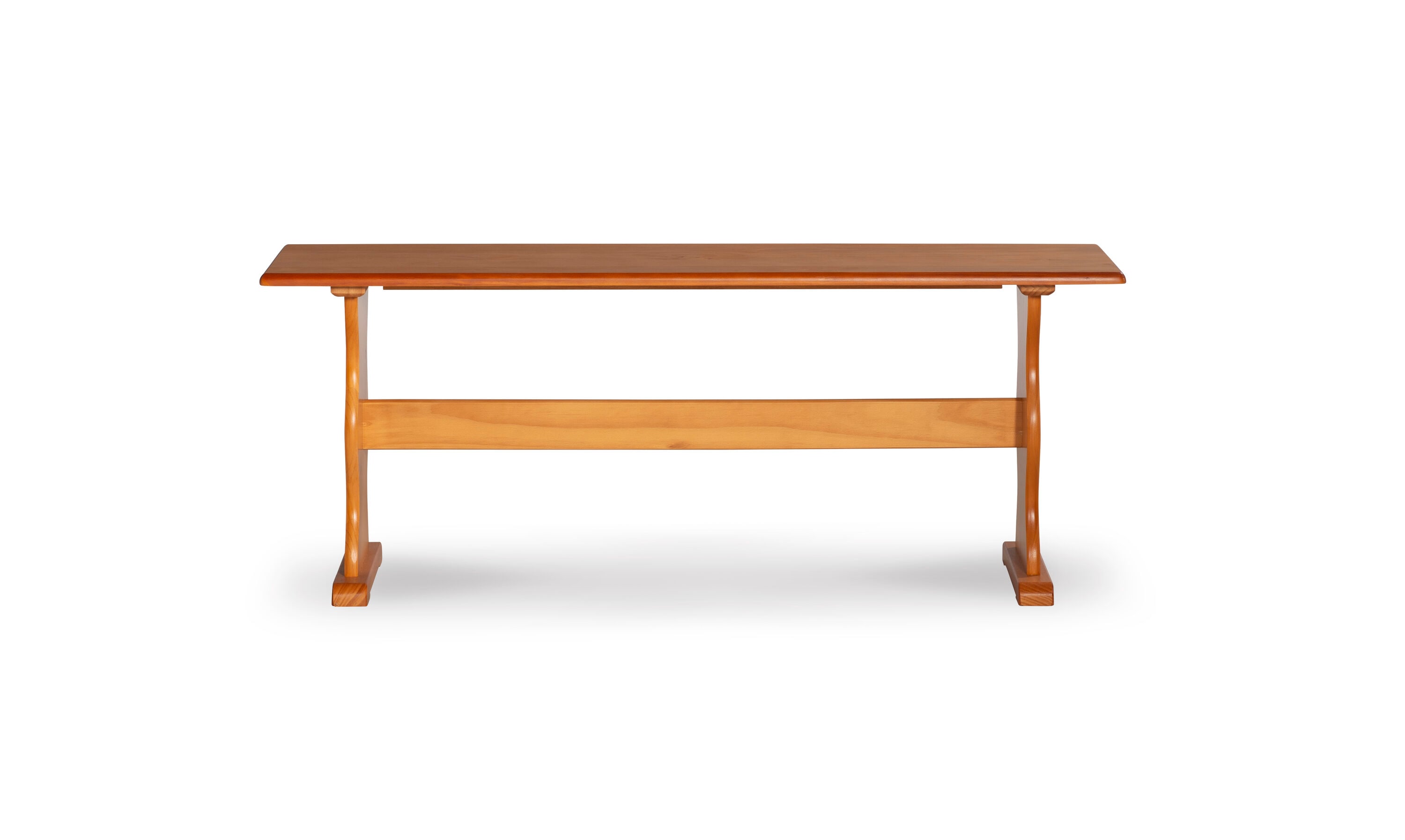 Honey Pine Finish 47'' Traditional Kitchen Nook Bench