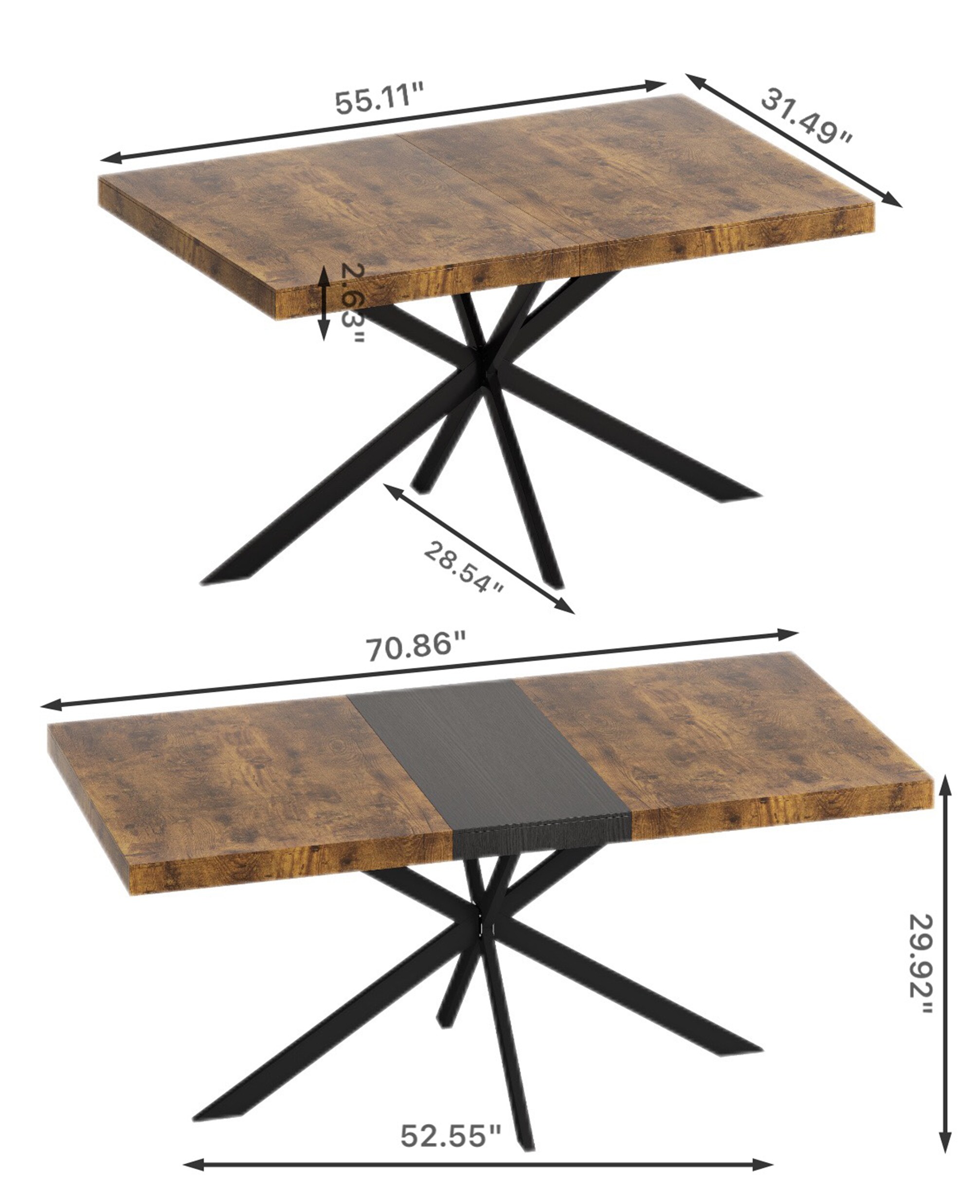 SINOFURN SYB930050WD Dining-Tables - View #6