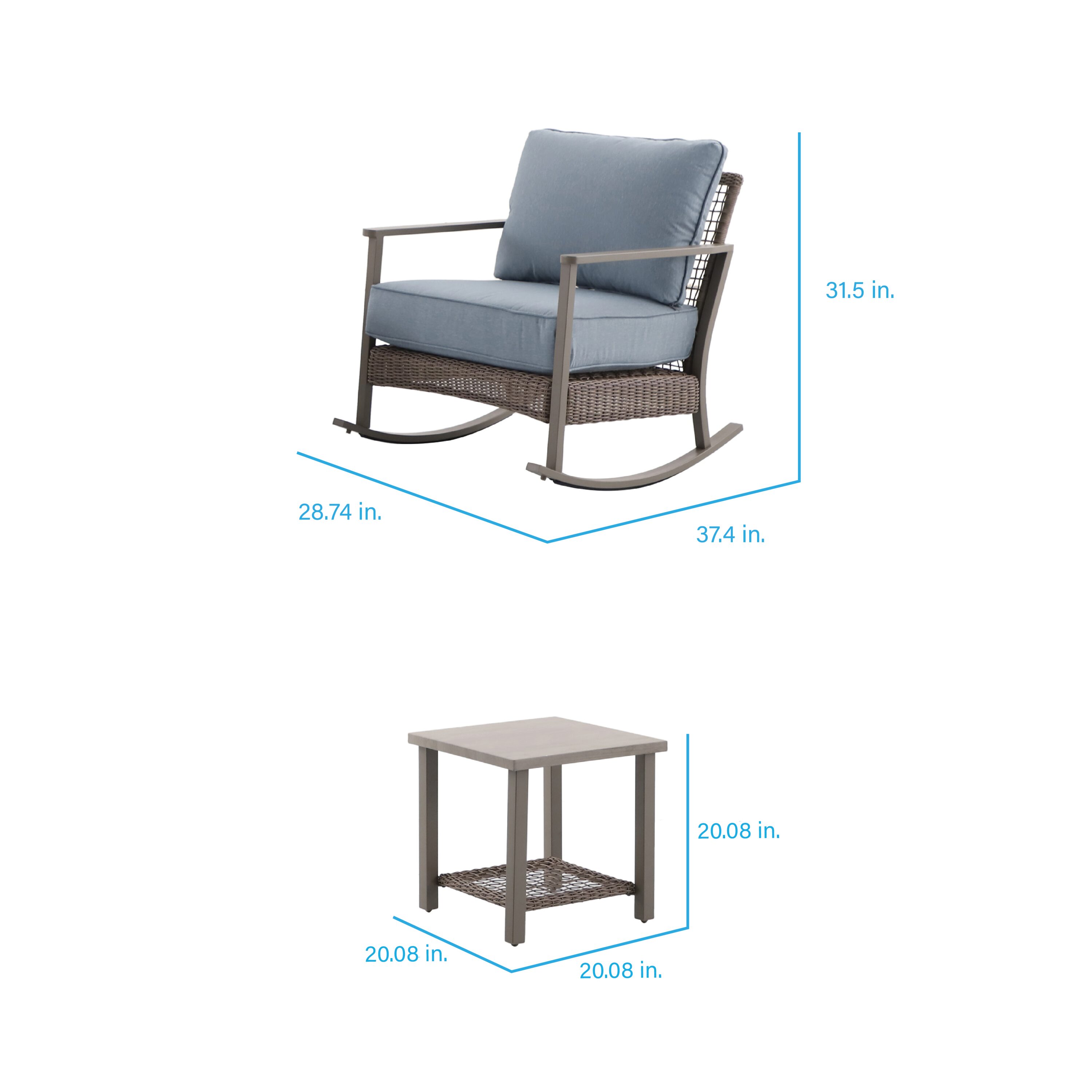 allen + roth FRS81358BR Patio-Conversation-Sets - View #6
