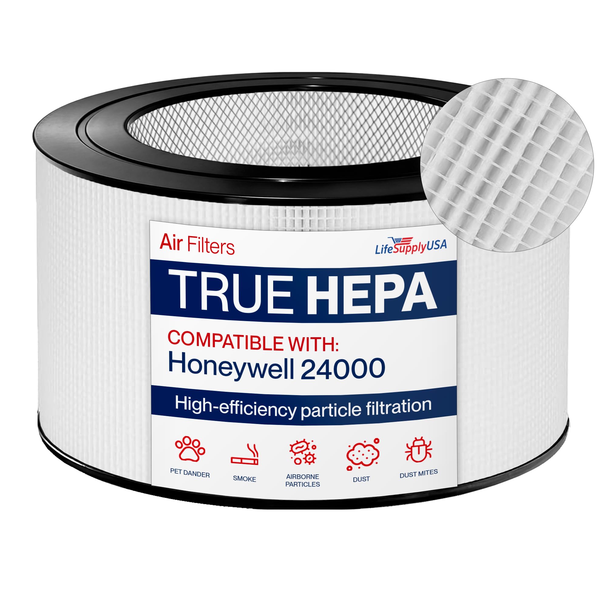 LifeSupplyUSA 24000 HEPA Filter Replacement Compatible with
