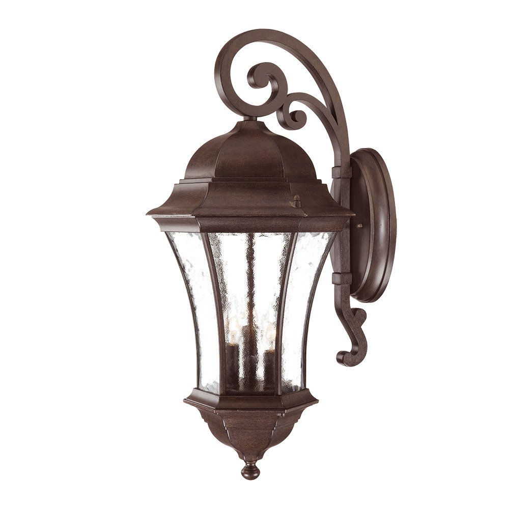 Acclaim Lighting 3622BC Waverly 3 -Light 26.0-in H Black Hardwired Outdoor Wall Light