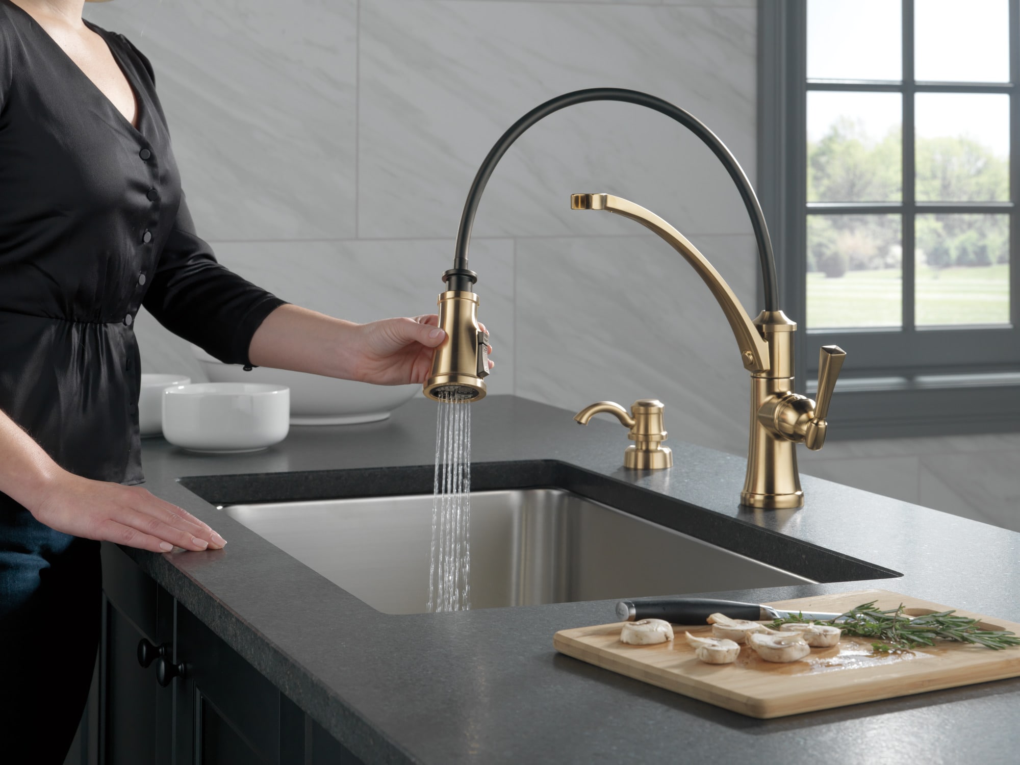 Delta 19744Z-CZSD-DST Kitchen-Faucets - View #3