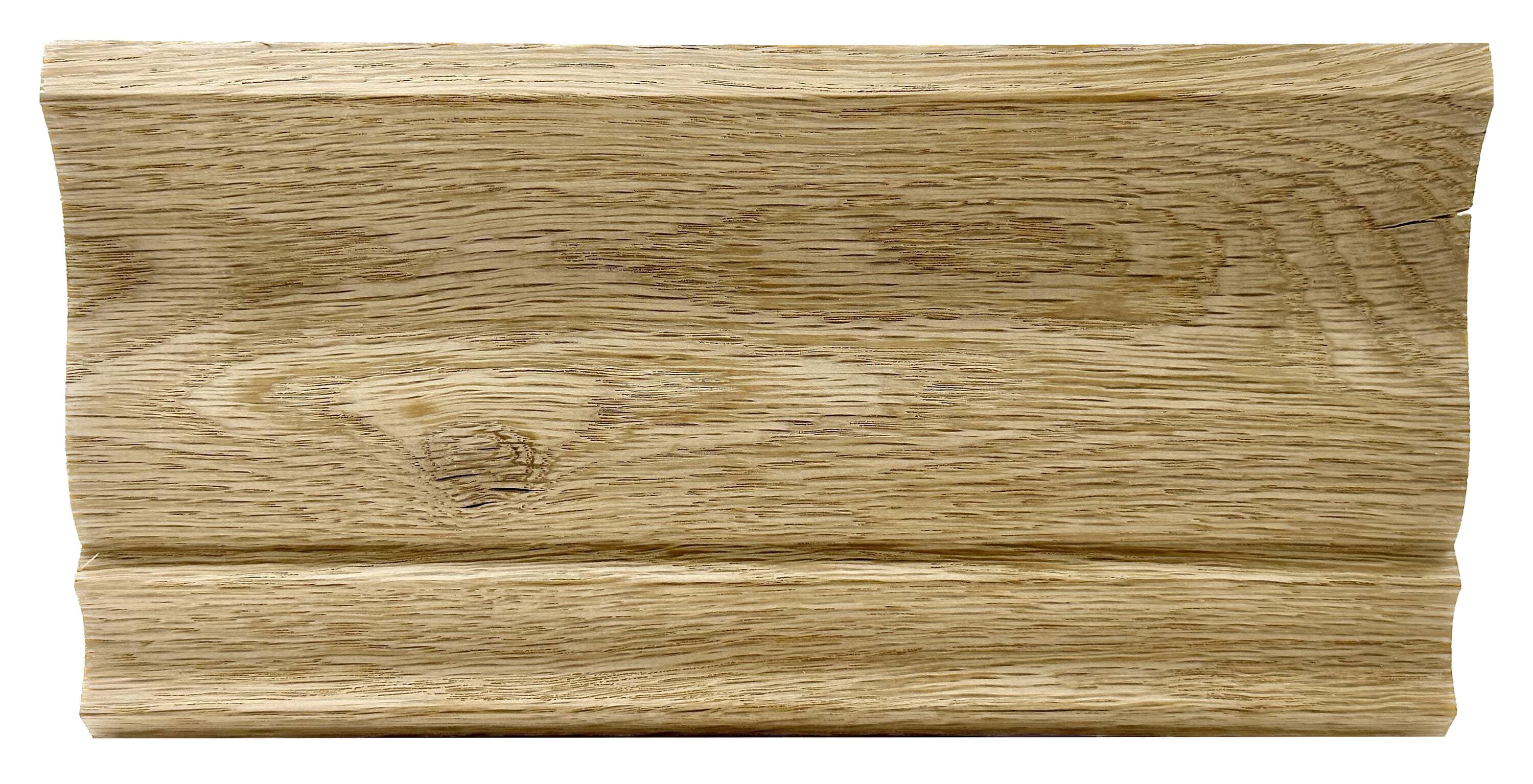 Northeast Wood Products NCR425-1WO Colonial Style Crown Moulding 8-ft Oak Unfinished Wood Crown Moulding