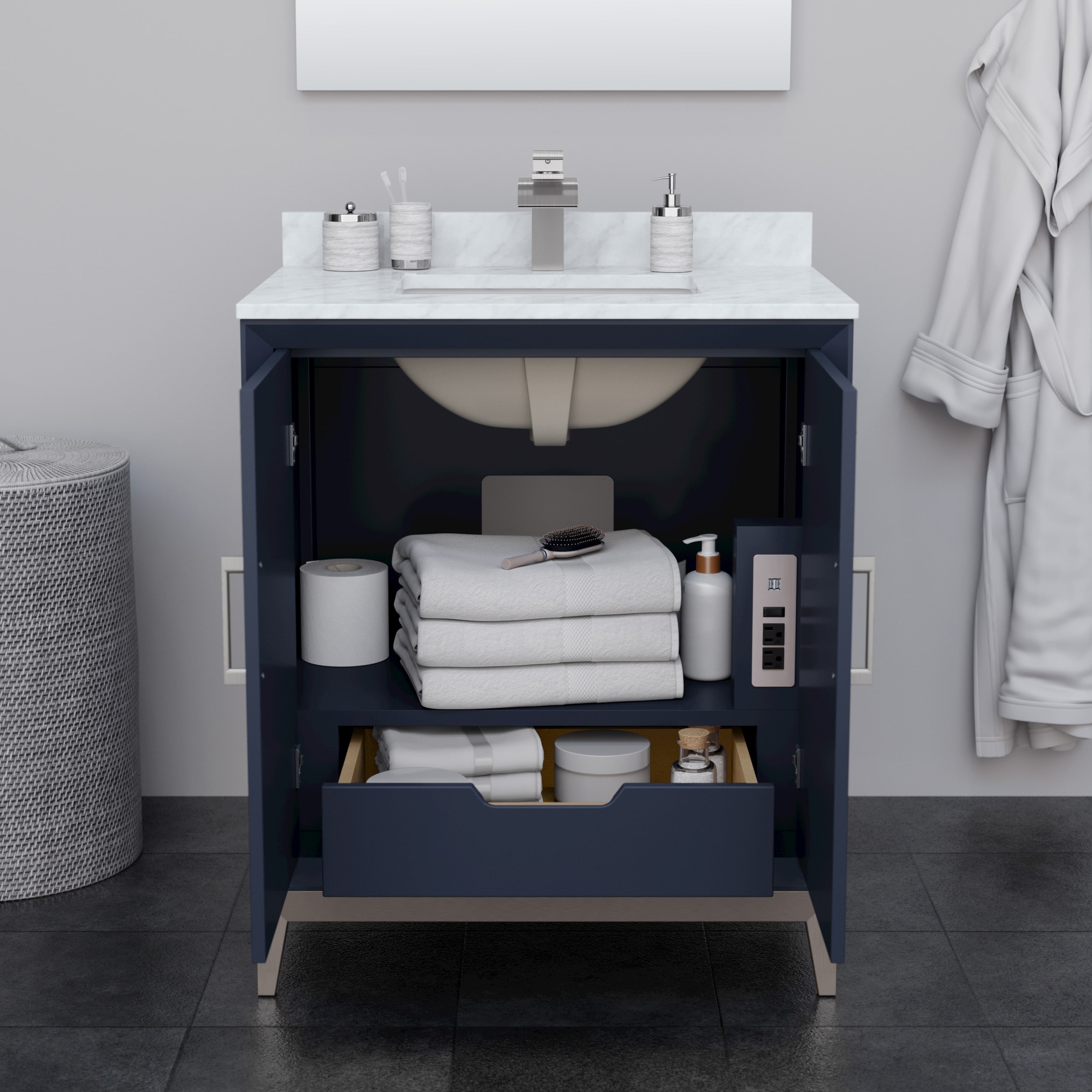 Wyndham Collection WCH515130SBNCXSXXMXX vanities - View #3
