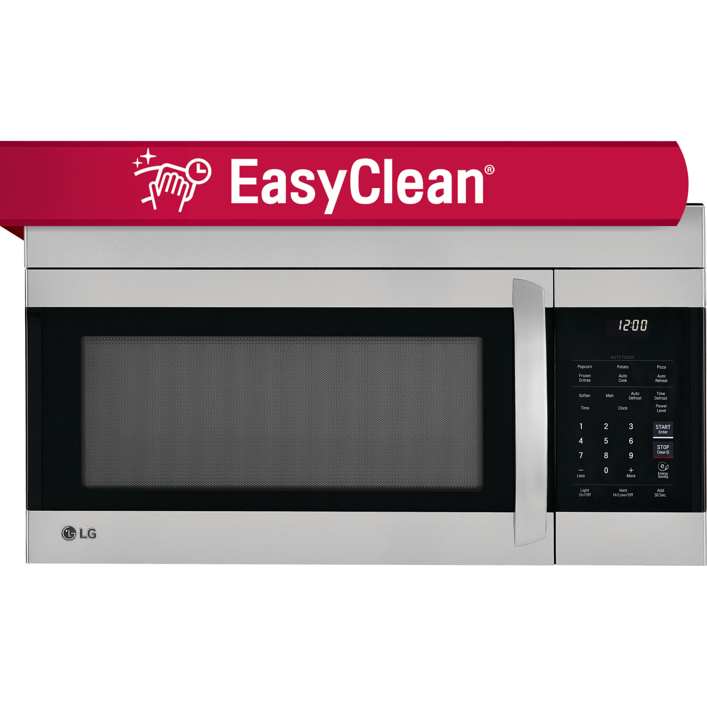 LG EasyClean 1.7-cu ft 1000-Watt Over-the-Range Microwave with