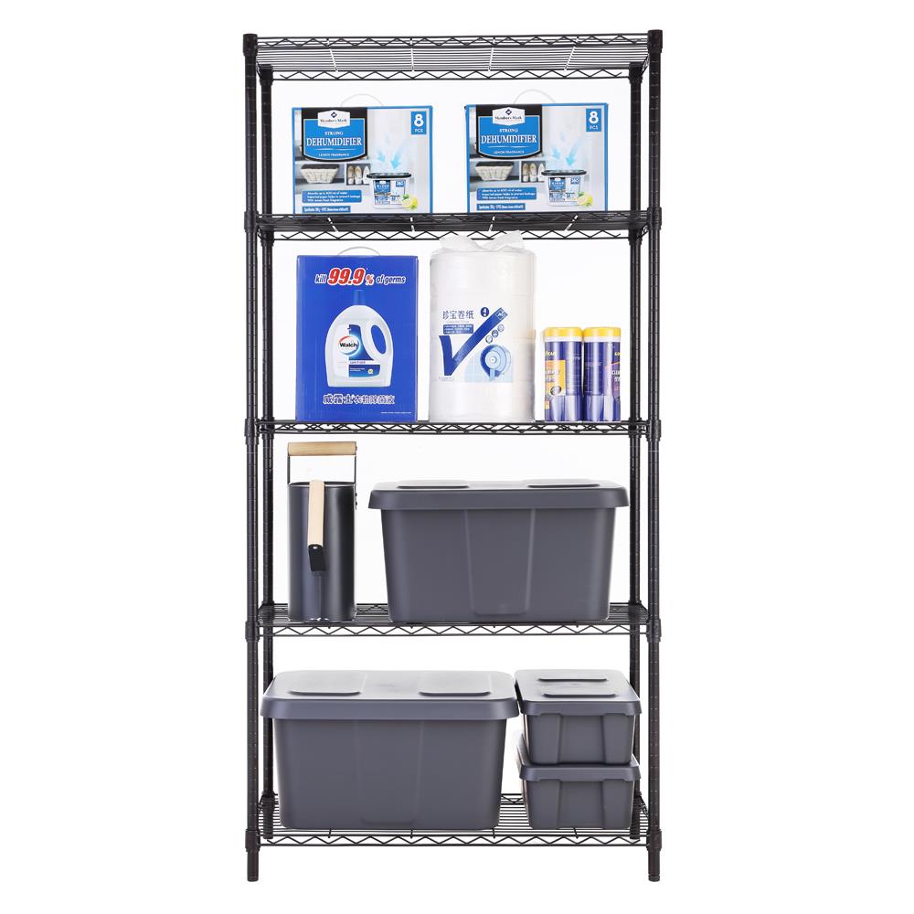 Adjustable Metal Shelf Shelving Unit Storage Small Places — BestOffice