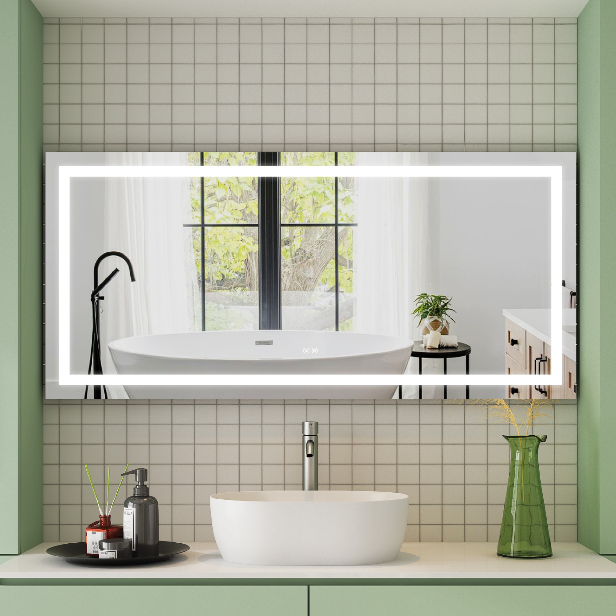 WELLFOR W1MRL6028 Framed-Bath-Mirrors - View #4