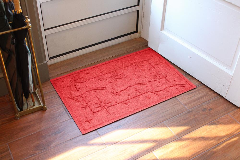 Bungalow Flooring Red Rectangular Indoor or Outdoor Decorative