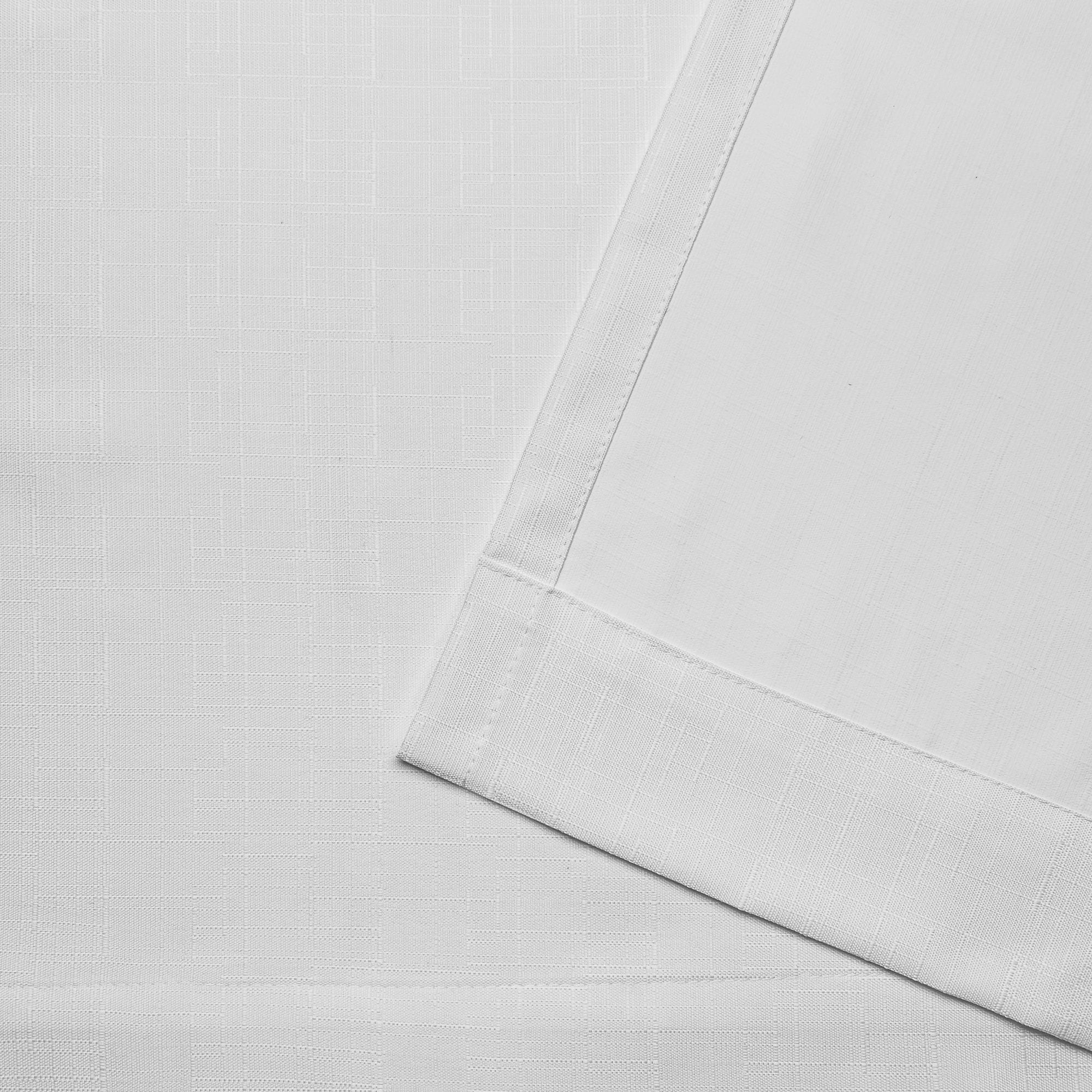Winter White Linen-Look Light Filtering Grommet Valance