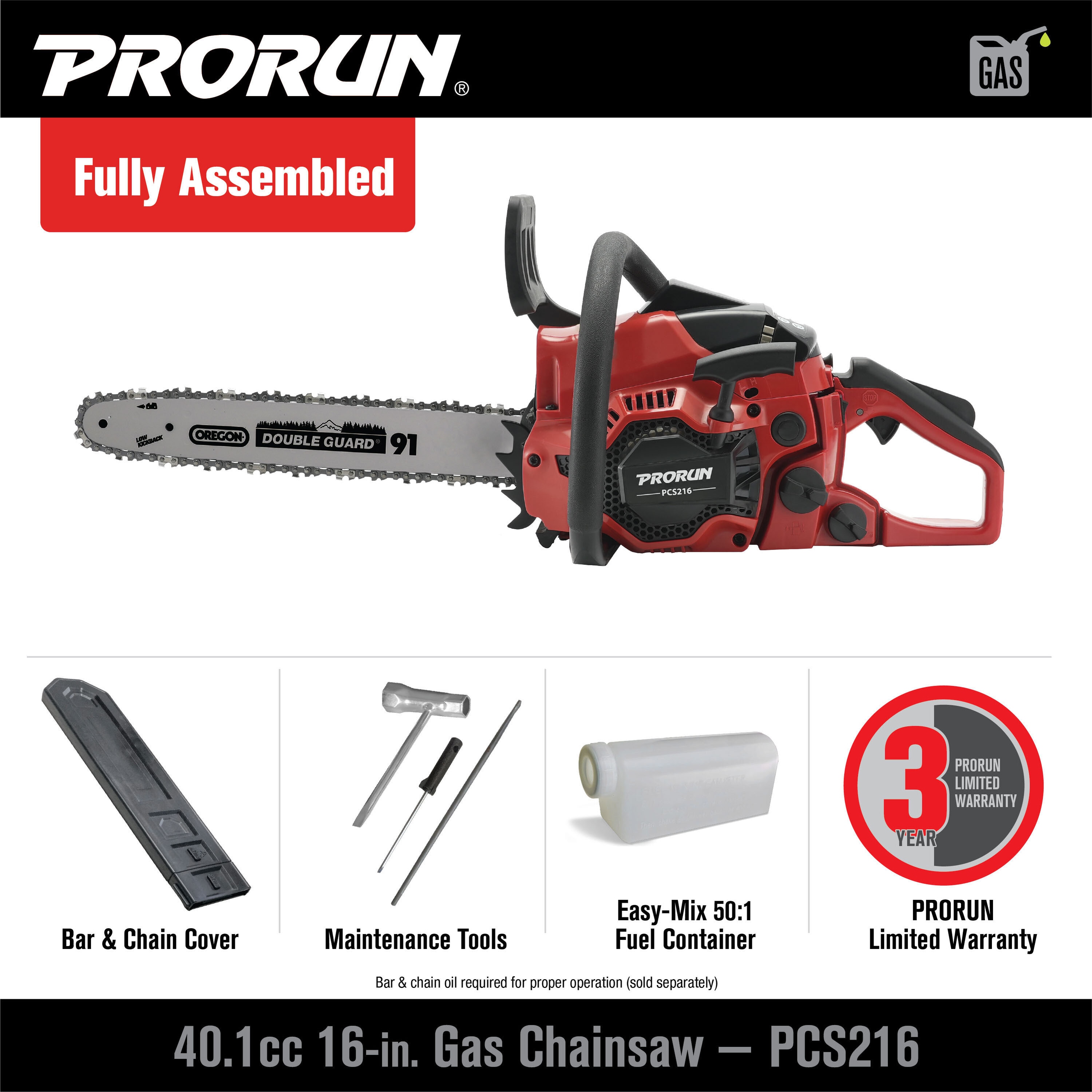 PRORUN PCS216 Cordless-Chainsaw - View #3