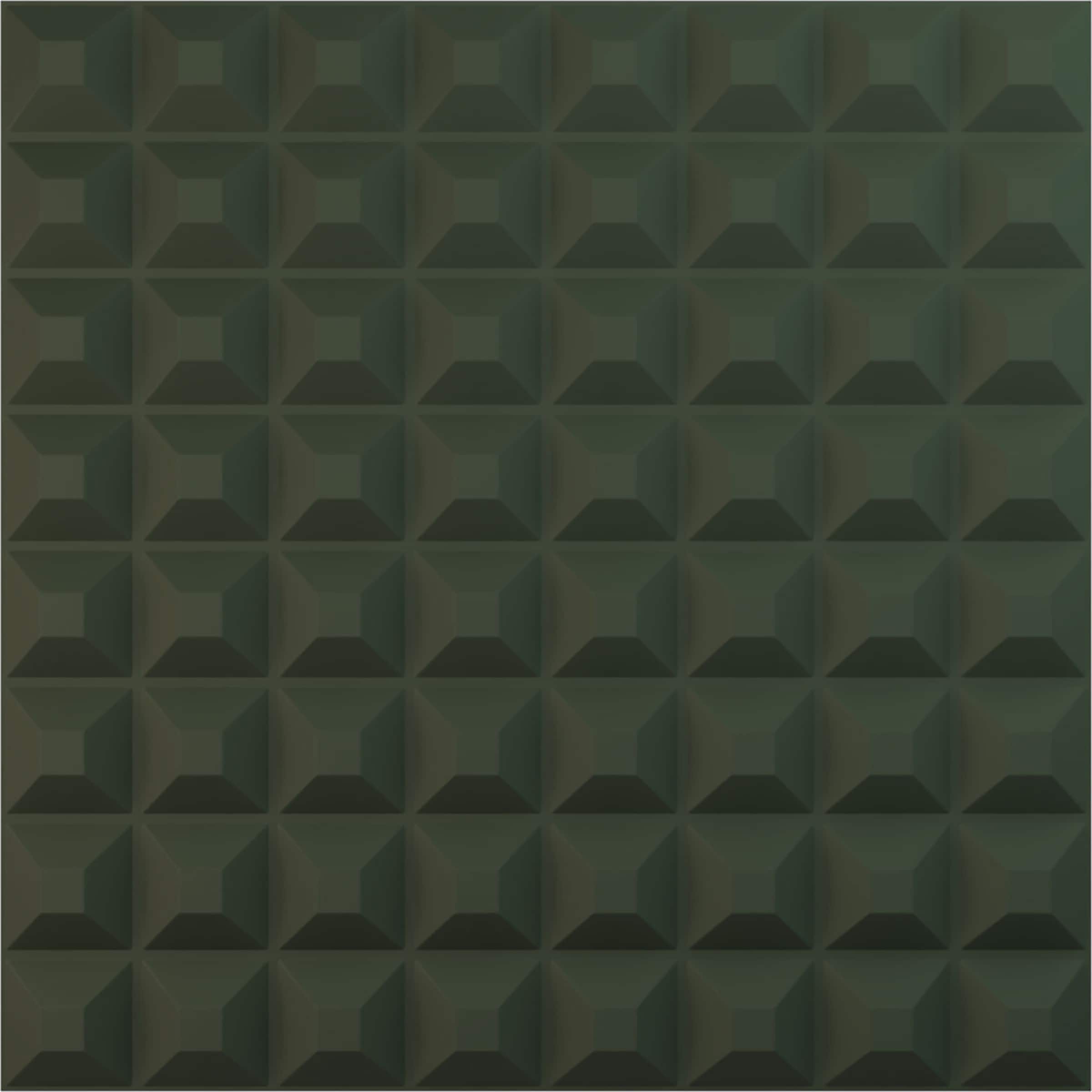 Ekena Millwork WP20X20BRGHC 19-5/8-in x 19-5/8-in Embossed Paintable/Stainable Green PVC Abstract Wall Panel ( 2.67-sq ft )