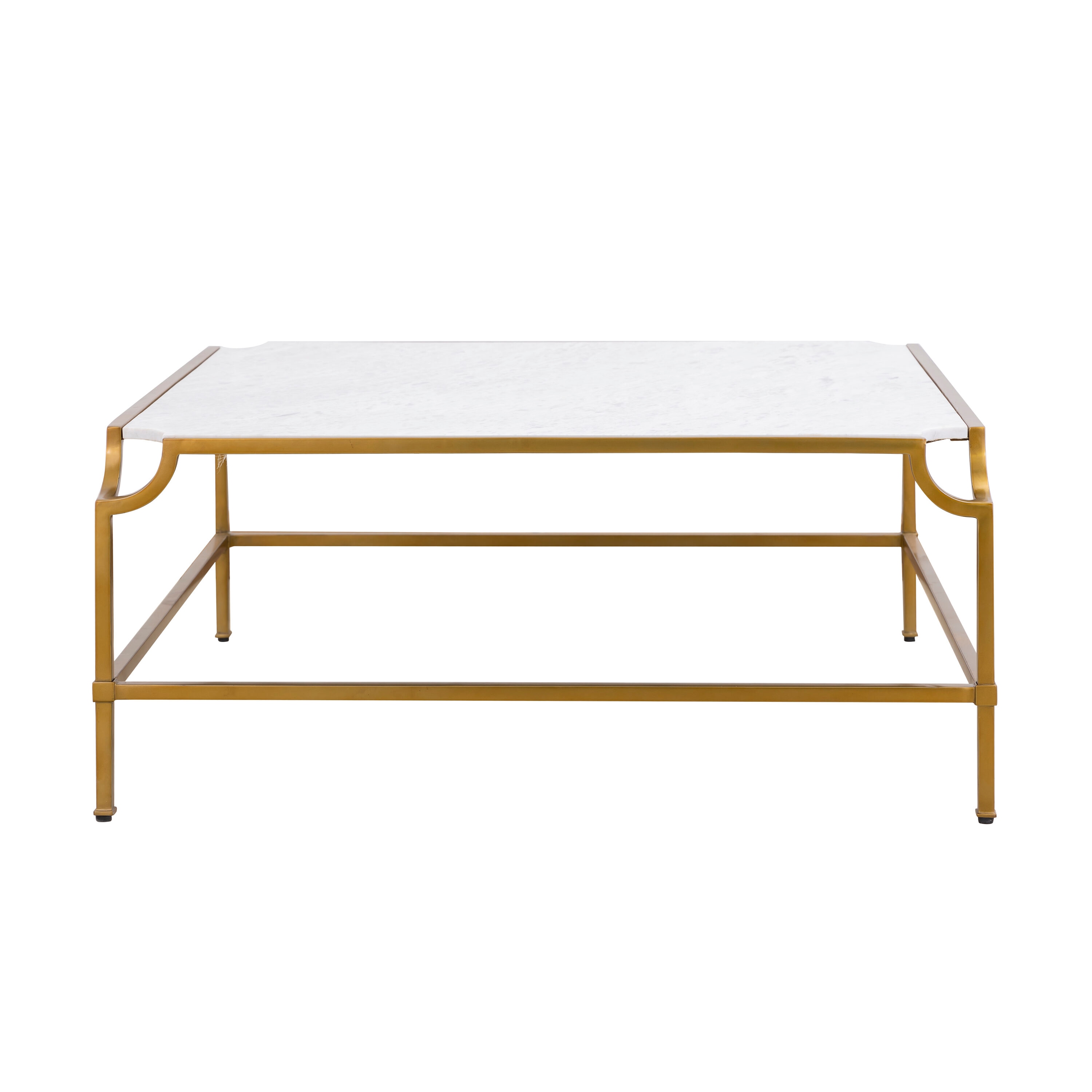 Westmore by ELK Lighting LW-221104296 Hartford White Stone Modern Coffee Table