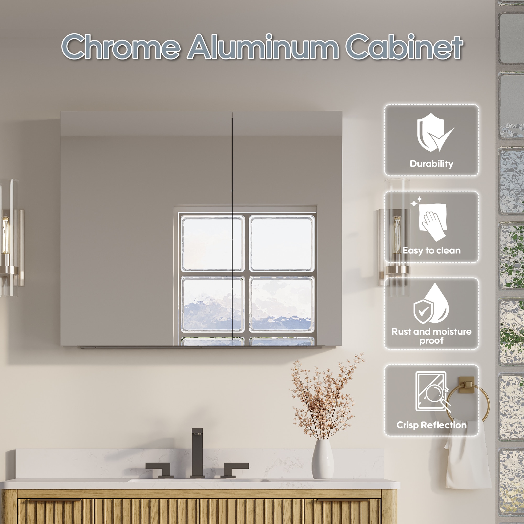 WELLFOR DH-MMC1930-BL Bathroom-Medicine-Cabinets - View #5