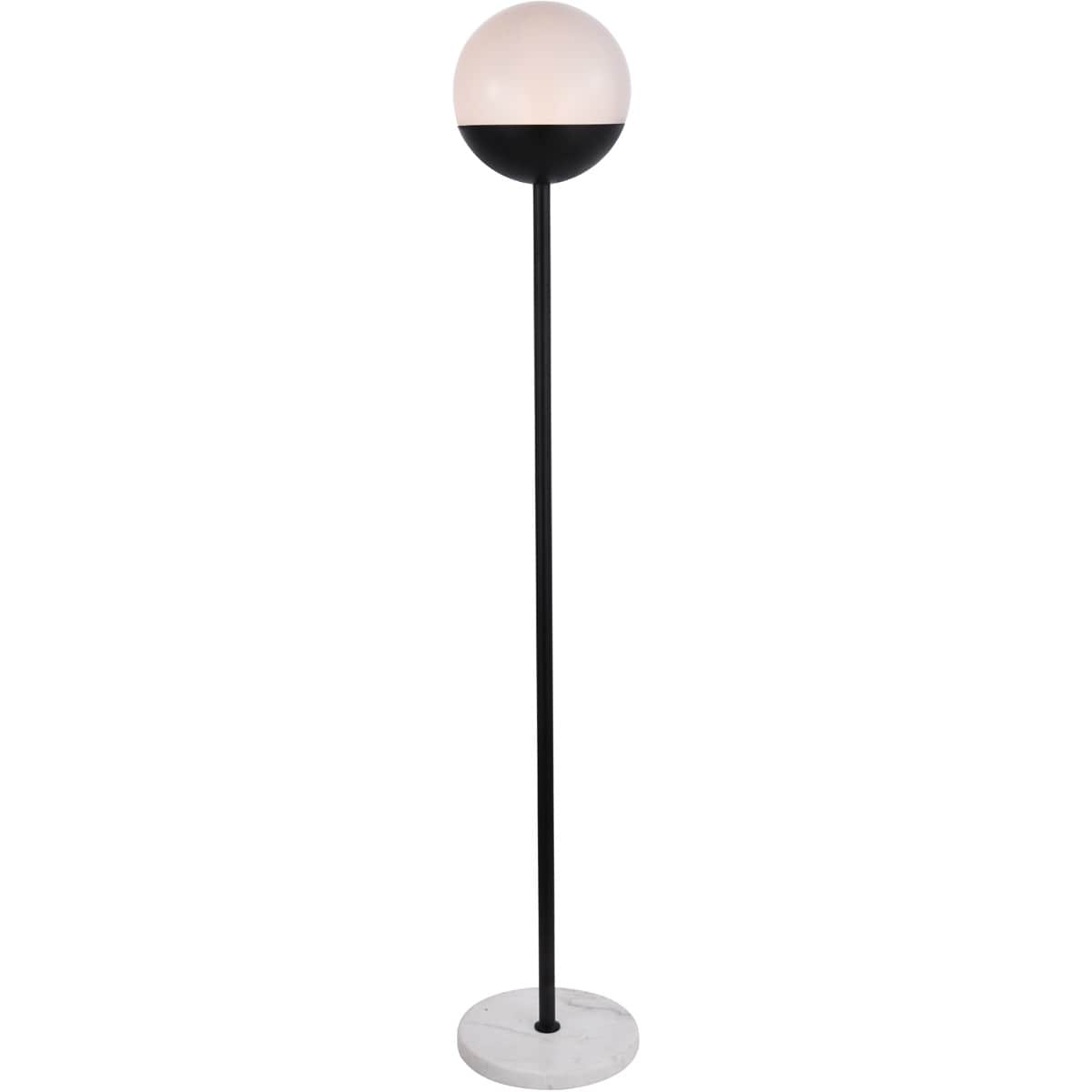 Decovio - 12997-BI1 Oyster Bay 62 inch 40 watt Black Floor Lamp Portable Light