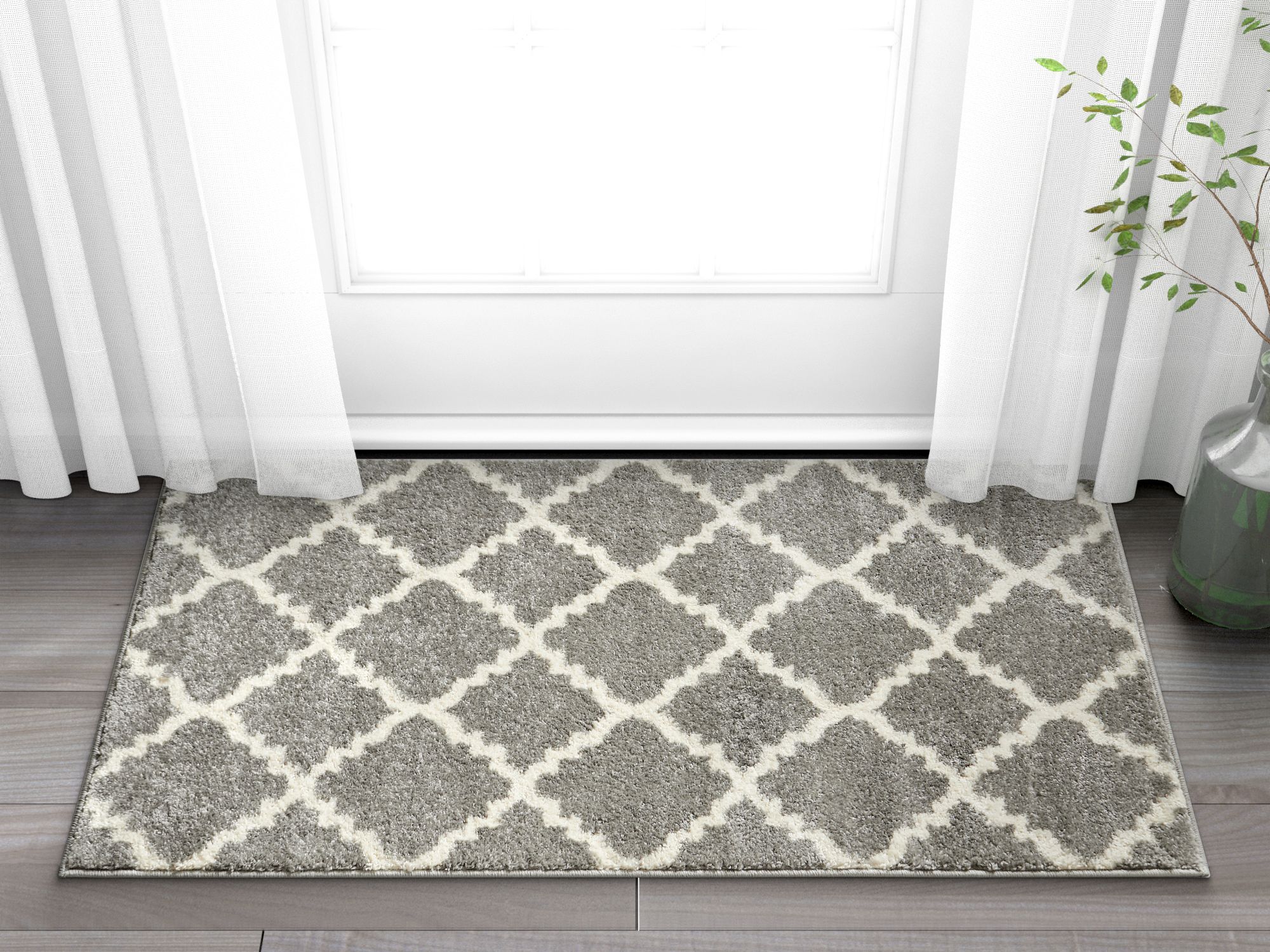 Well Woven 21073 2 x 4 (ft) Loomed Polypropylene Grey Rectangular Indoor Abstract Mid-Century Modern Area rug