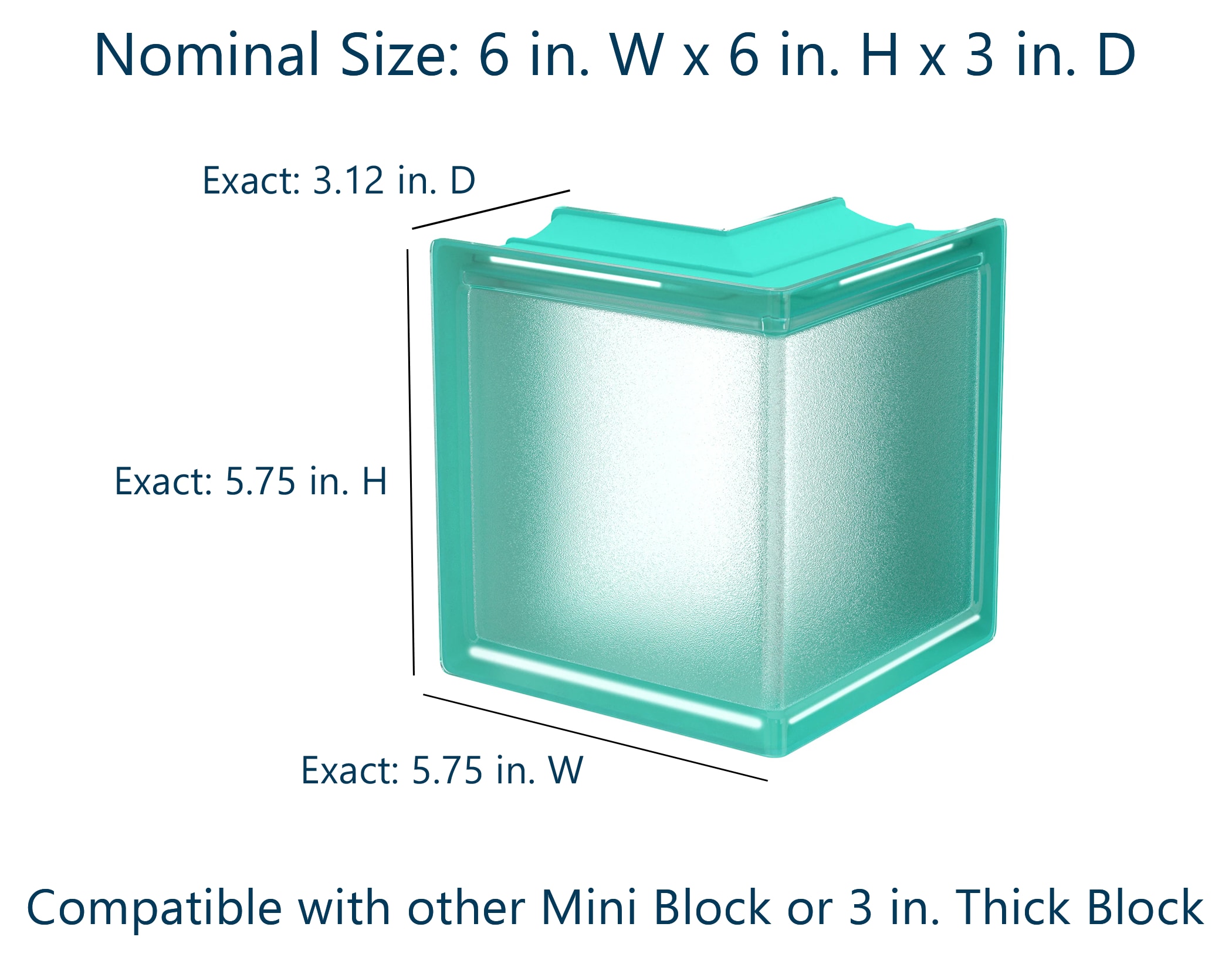 myMINIGLASS 123430 Glass-Block - View #2
