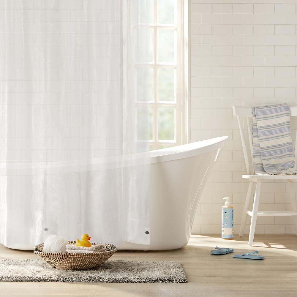 Clorox 4g 2pk Peva Liner Clear, Antibacterial Shower Curtain Liner