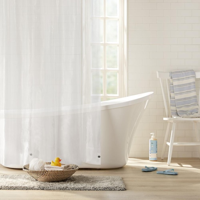Clorox 4g 2pk Peva Liner Clear, Shower Curtain Liner Inside Or Outside Mount
