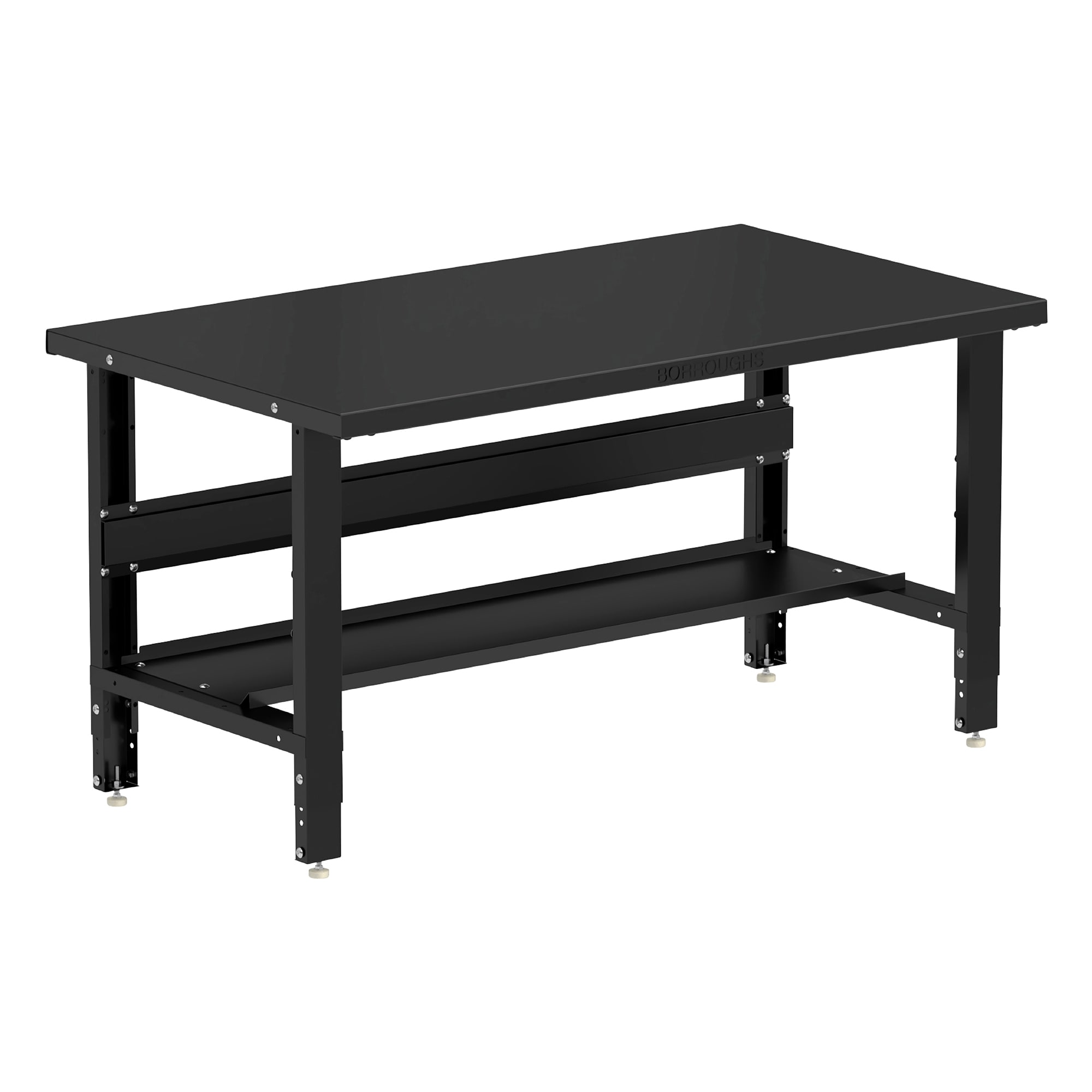 Borroughs 60-in L x 30.75-in H Powder Coated Finish Steel Adjustable Height Work Bench E1-WB6034PD-C Sansujyuku sansujyuku.com