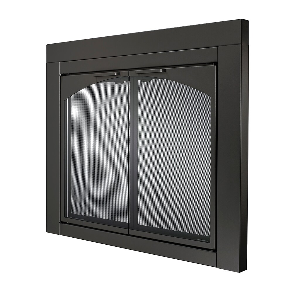 allen + roth FPDS202SLV Glass-Fireplace-Doors - View #7