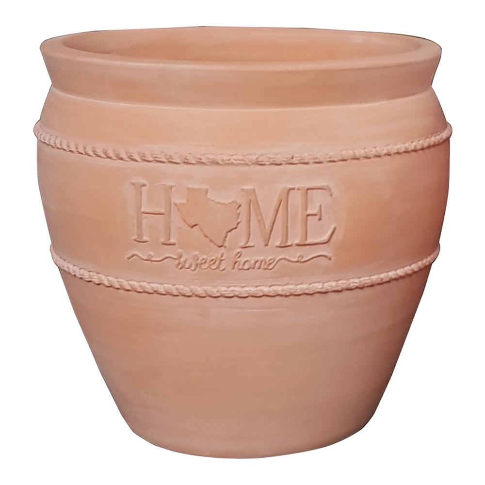 Style Selections Large (25-65-Quart) 14.57-in W X 12.99-in H Terracotta ...