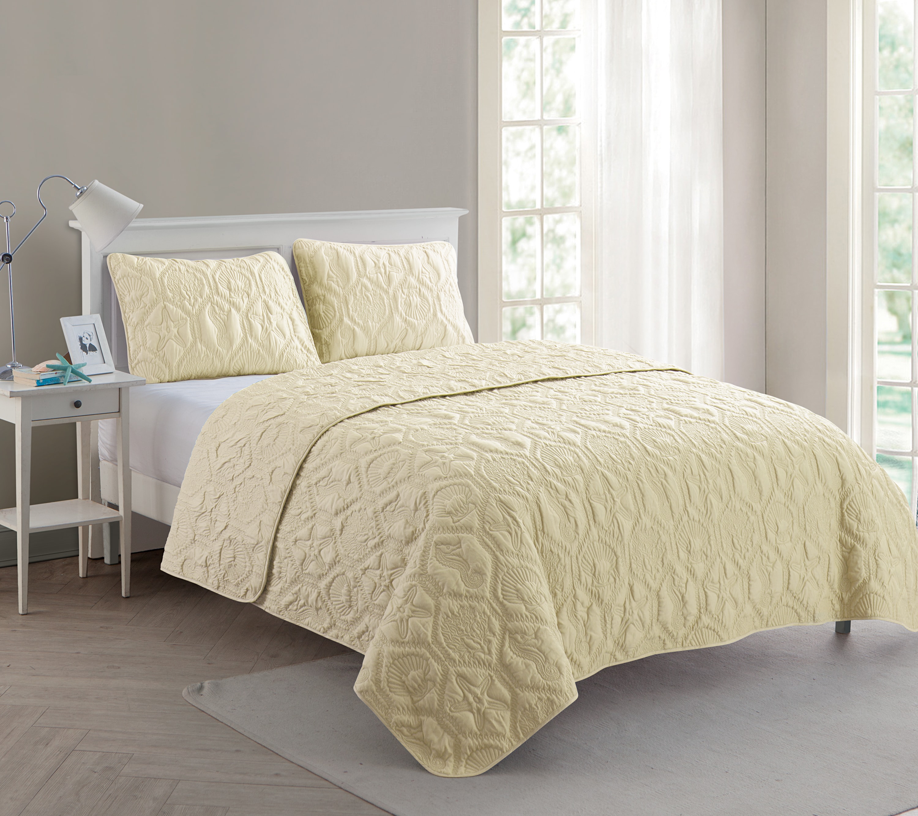 VCNY Home SHO-3QT-QUEN-IN-TAN bedding - View #2
