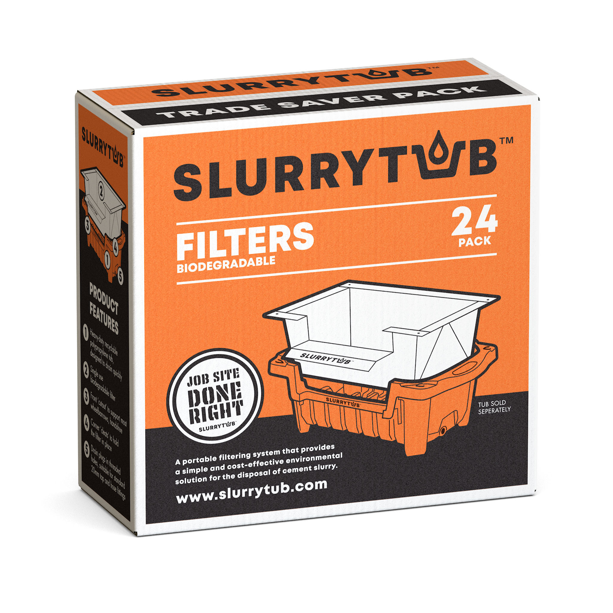 SLURRYTUB INV0010948 0.5-ft x 2-ft Polypropylene Dewatering Bag