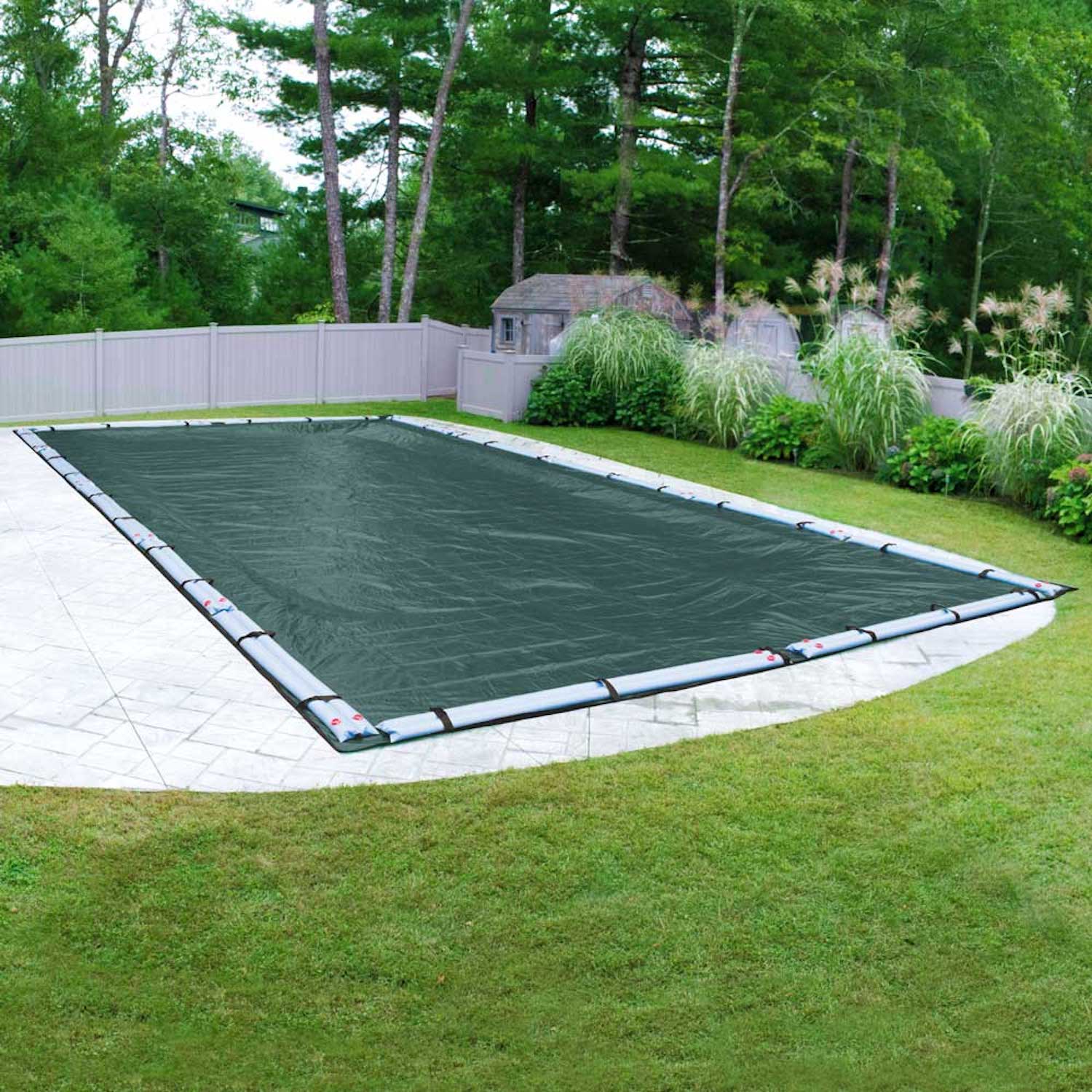 Robelle 40-ft x 20-ft Supreme Plus Polyethylene Winter Rectangle Pool Cover  in the Pool Covers department at