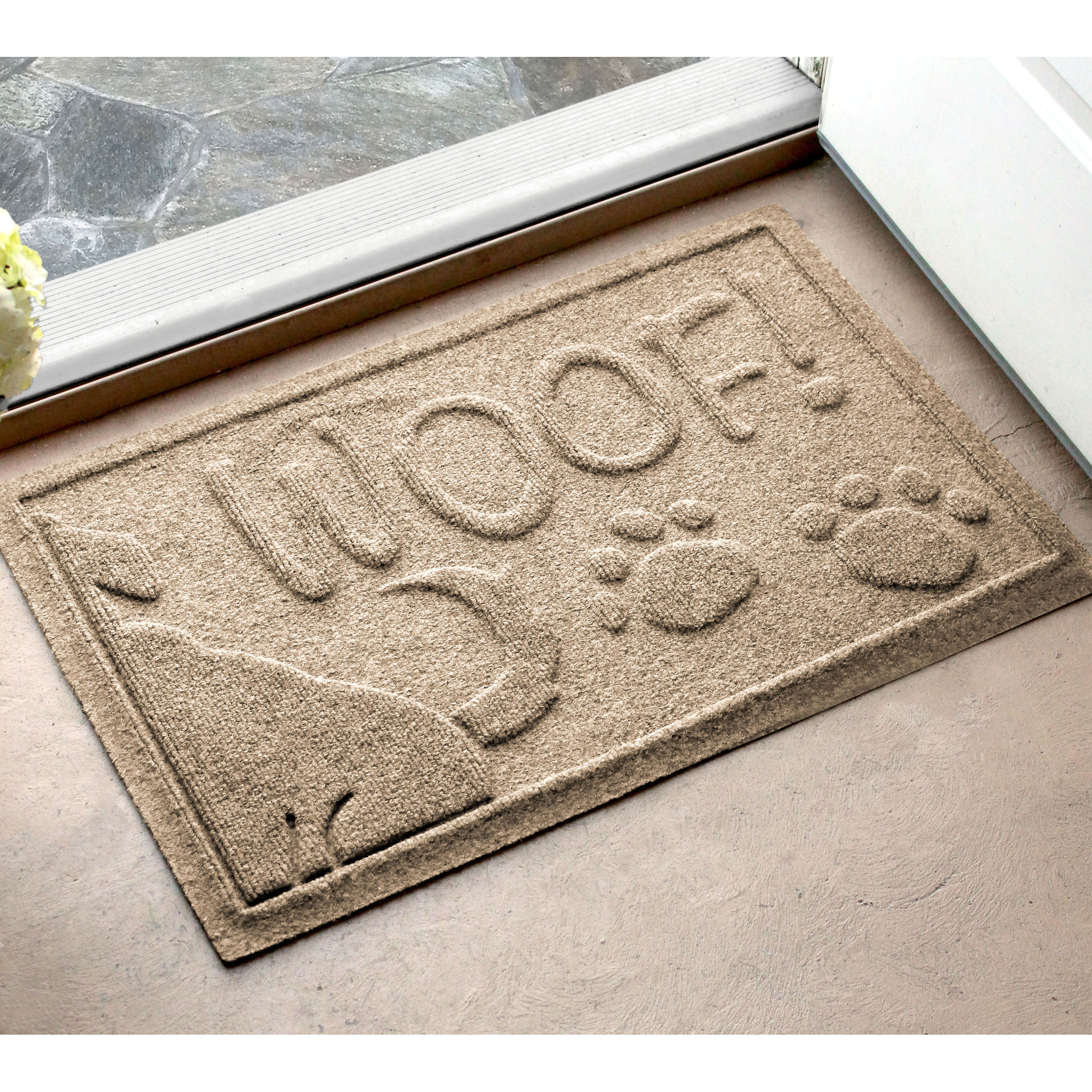 Bungalow Flooring 2-ft x 3-ft Camel Rectangular Indoor or Outdoor  Decorative Home Door Mat in the Mats department at