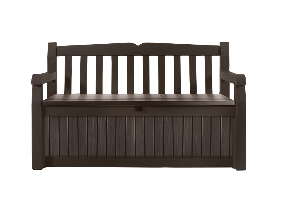 Keter Espresso Brown Storage Bench in the Benches department at Lowes.com