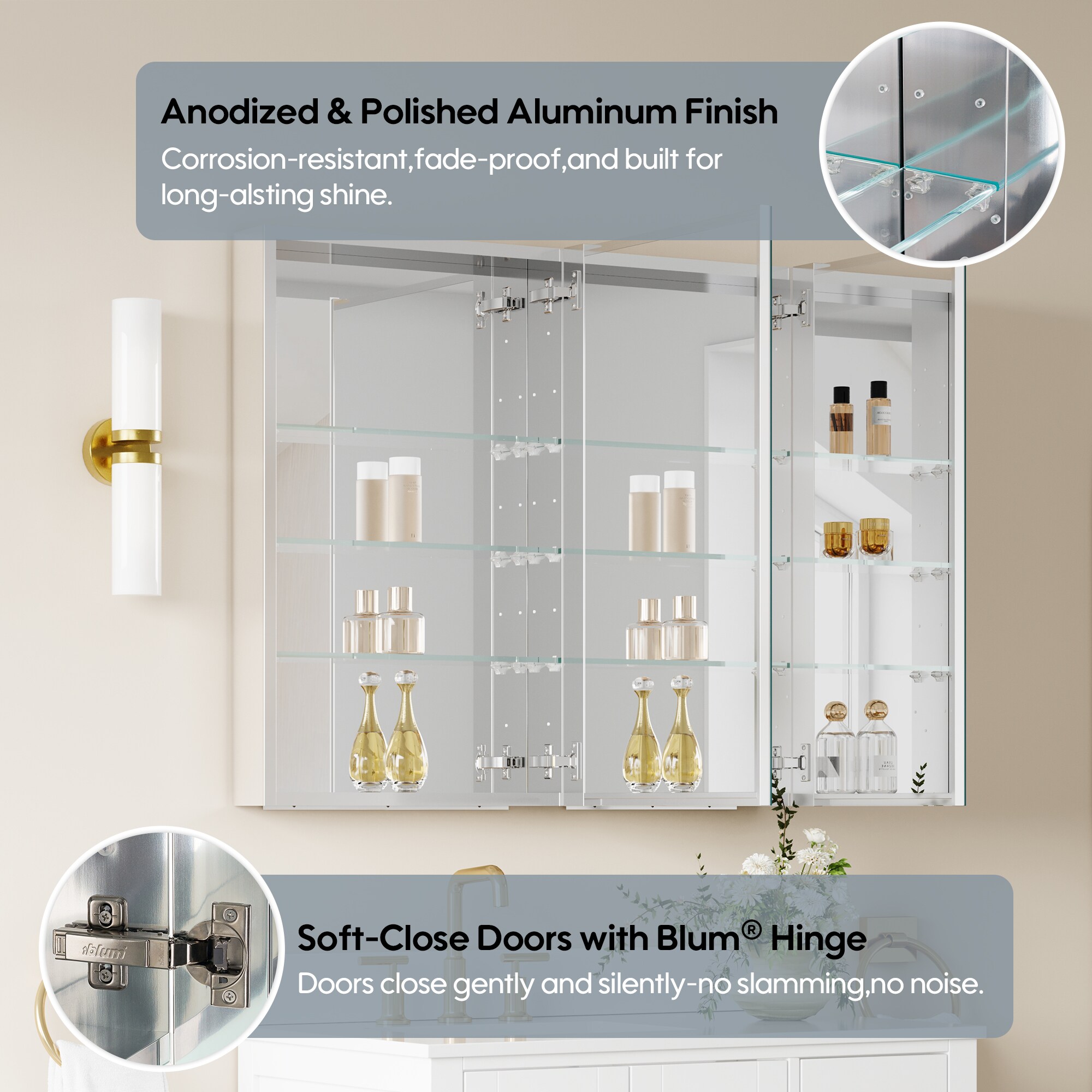 CALVON CAH-ZR3632 Bathroom-Medicine-Cabinets - View #5