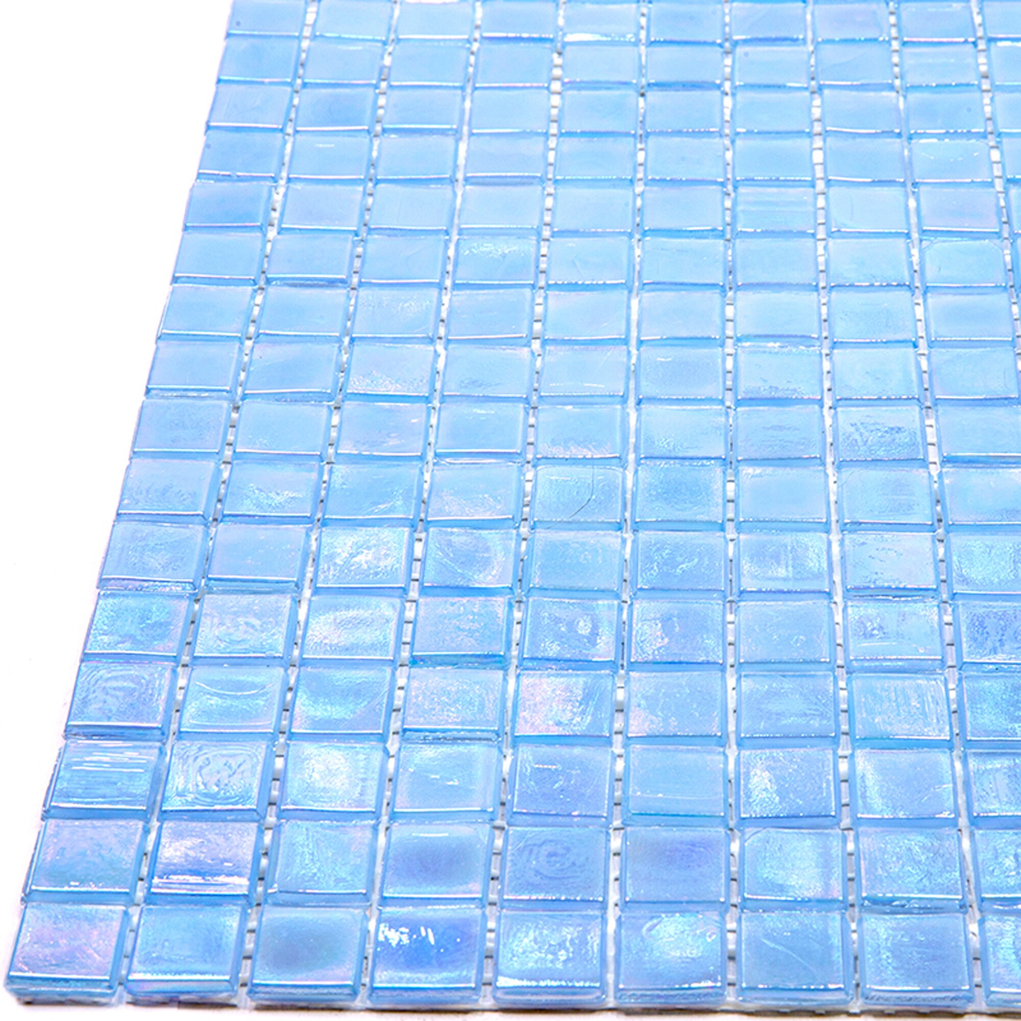 Apollo Tile Skosh Light Sky Blue 11-1/2-in x 11-1/2-in Glossy Glass Uniform Squares Floor and Wall Tile (18.69-sq. ft/ Carton)