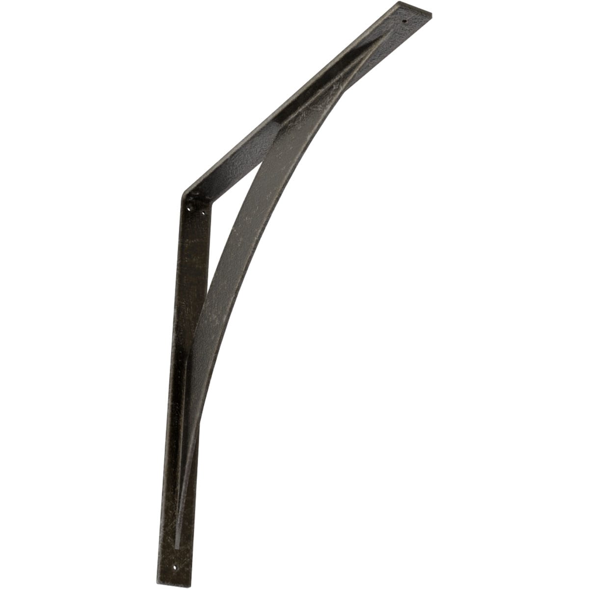 Ekena Millwork BKTM02X24X24LEAWS Legacy 24-in x 2-in x 24-in Gray Steel Mounting bracket