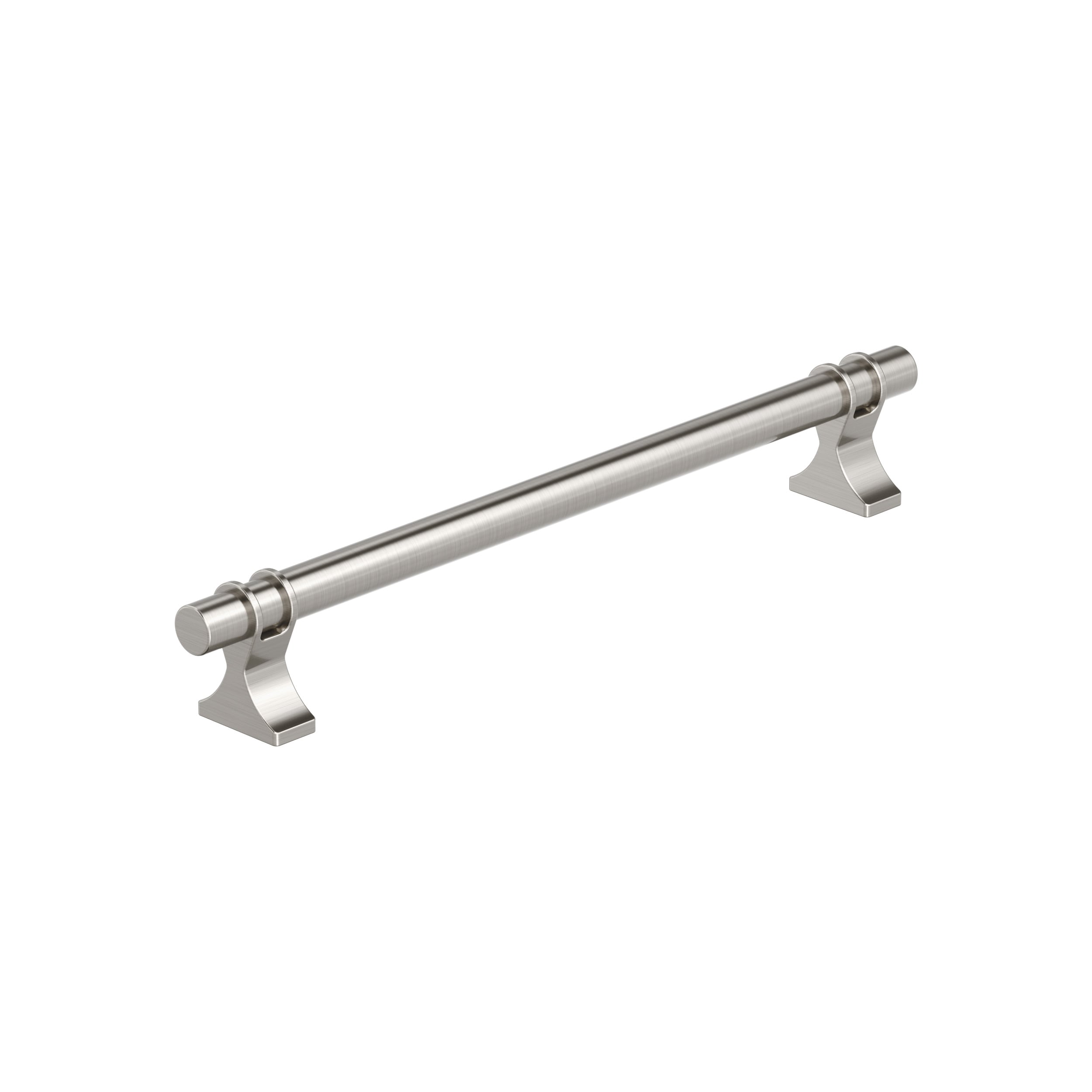 Amerock BP36618G10 Davenport 7-9/16-in , 192mm Center to Center Satin Nickel Cylindrical Bar