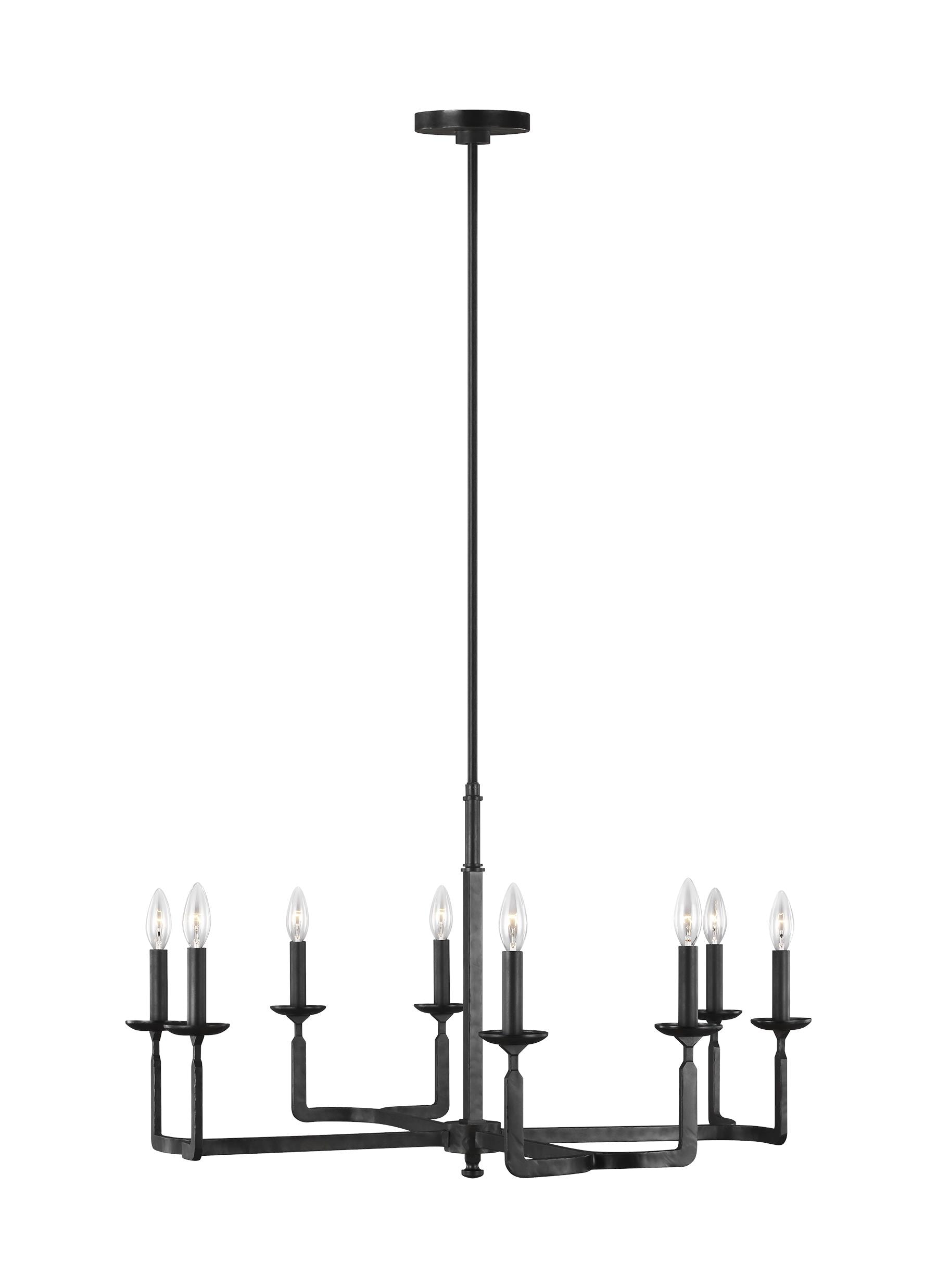 Generation Lighting Ansley 8-Light Aged Iron Modern/Contemporary ...