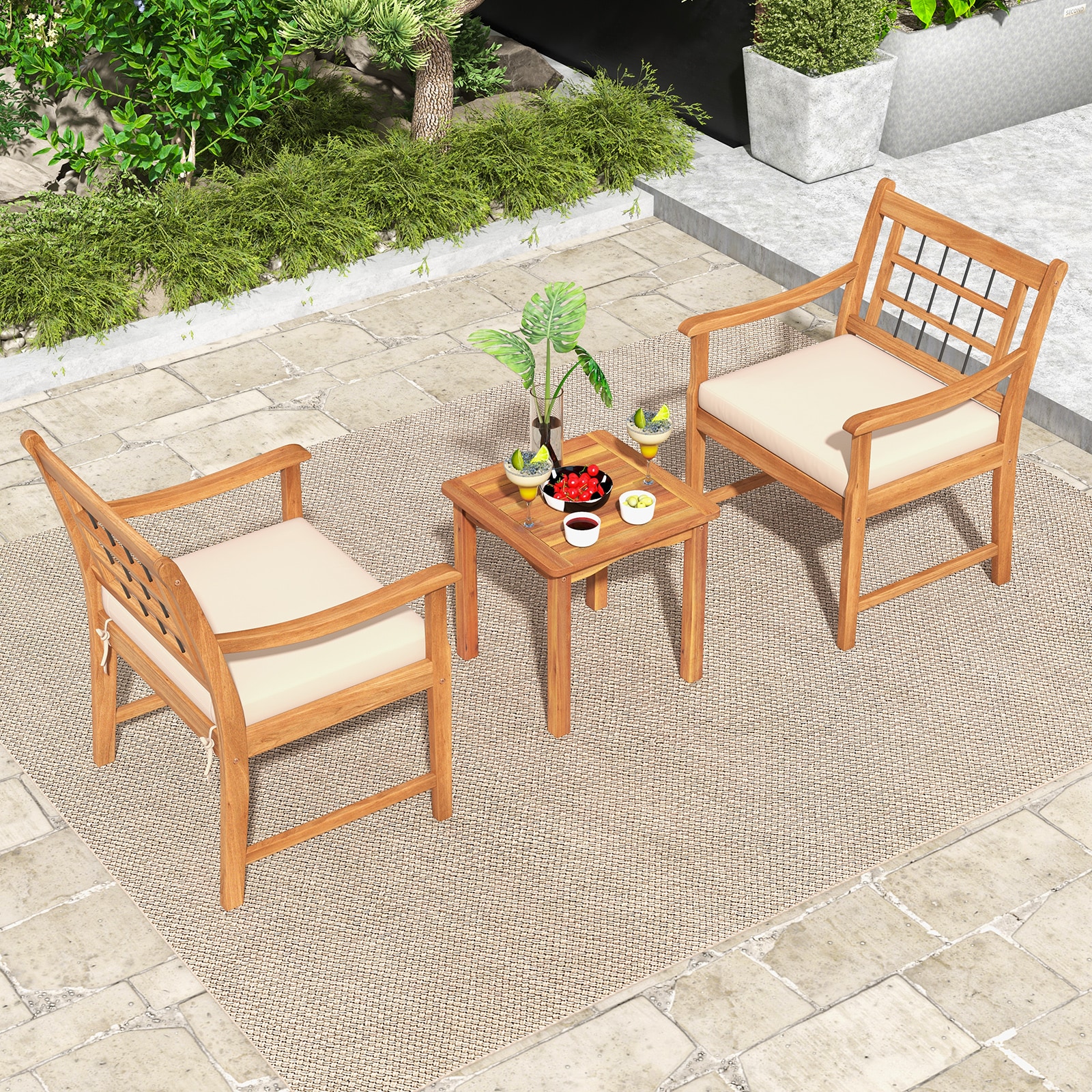 Slickblue D-CO-HW78527WH Patio-Conversation-Sets - View #2