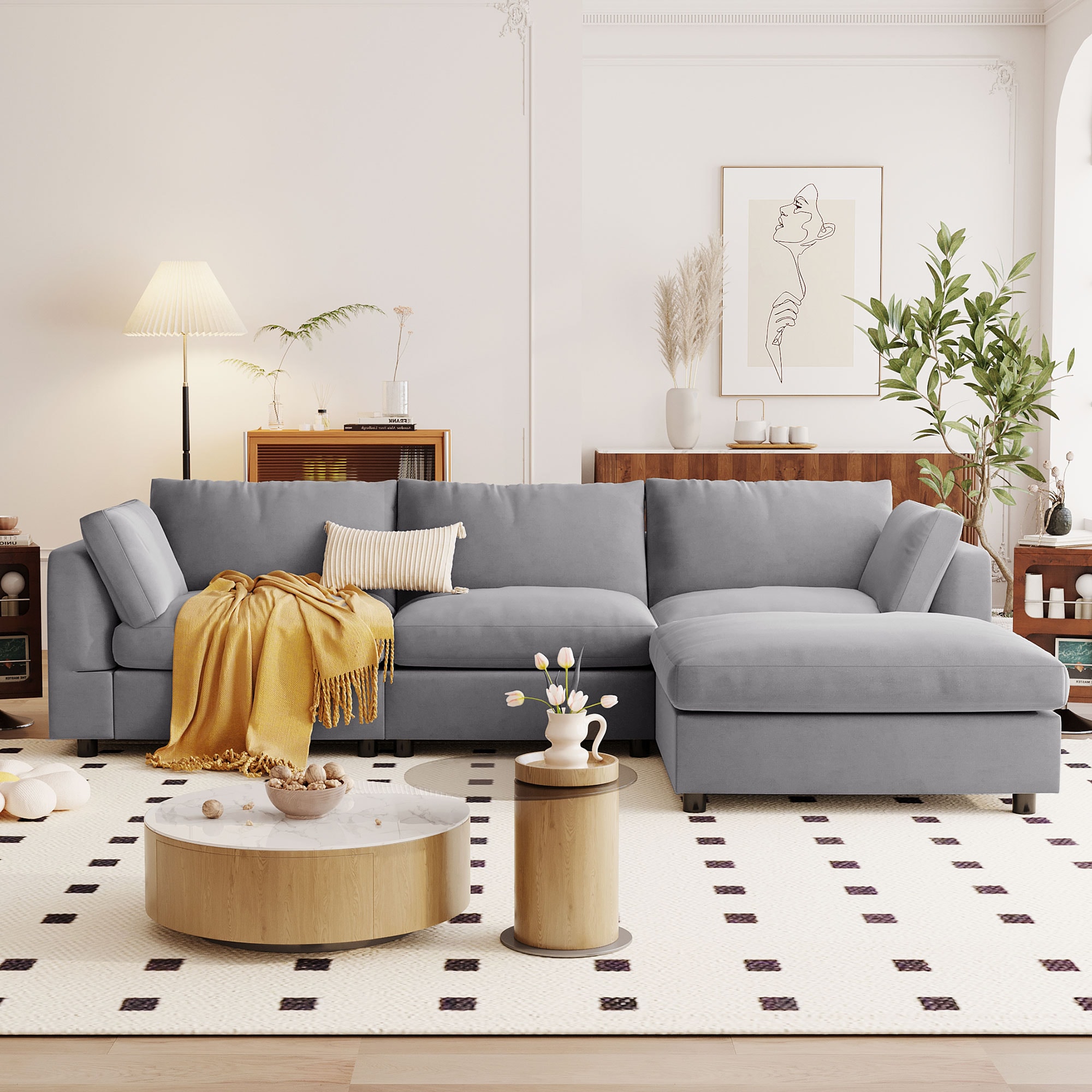 SINOFURN SYA020271GY Sofas-Loveseats - View #5