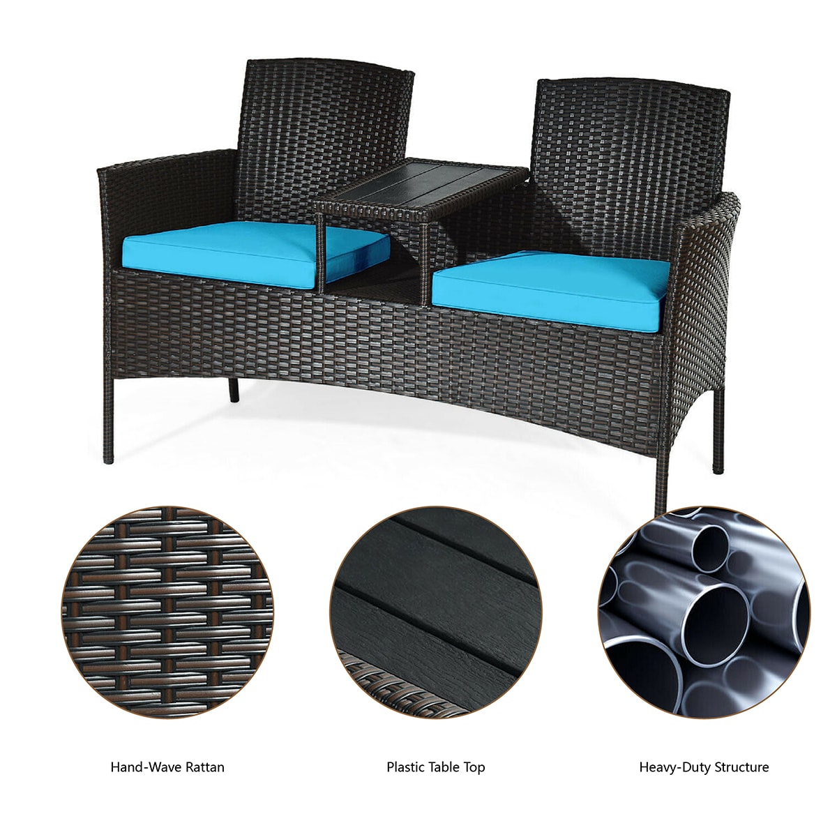 WELLFOR OUJN63233TU Patio-Sofas-Daybeds - View #2