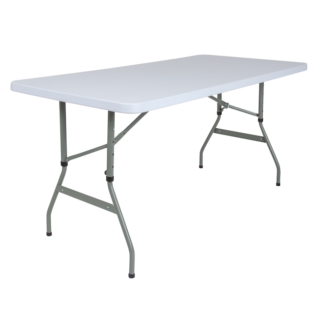 White Folding Banquet Table, Plastic Rectangle Table Dimensions