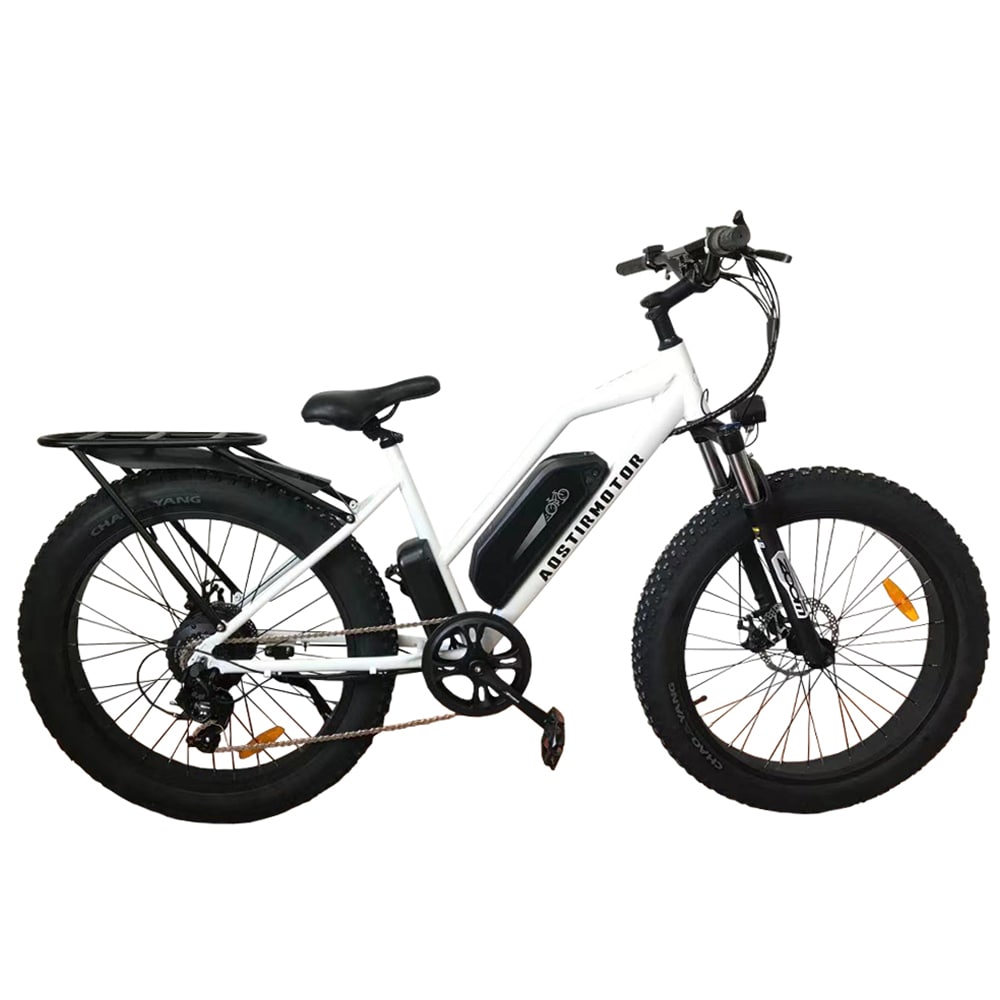 26-in Large E-bike | Hardtail | Powerful Rear Hub Motor | Long-Range Battery | Fat Mountain Bike Tires | Unisex | - ZAKLOOP XUS07-G