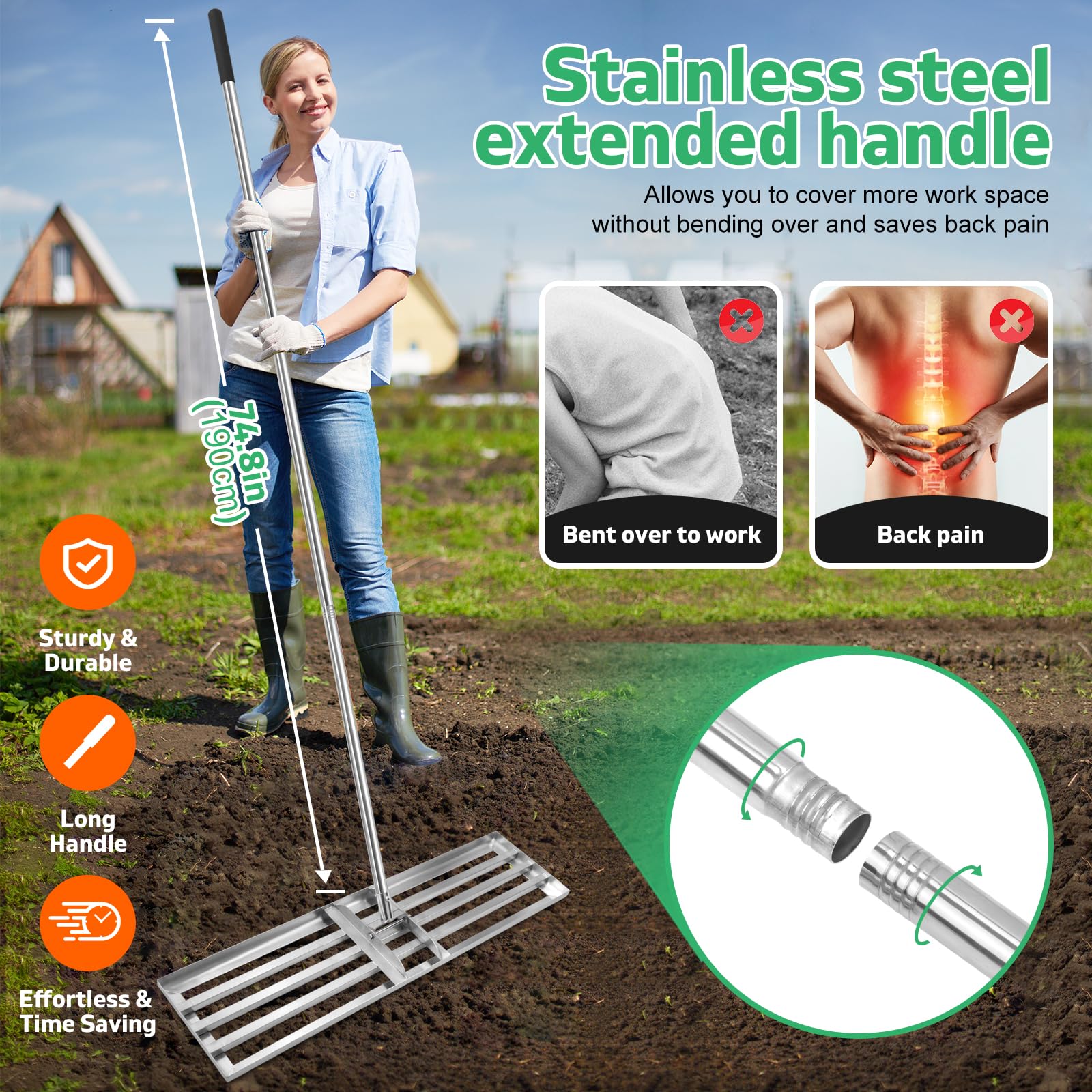 GAOLLY LKH0627X008 Level-Head-Rakes - View #2