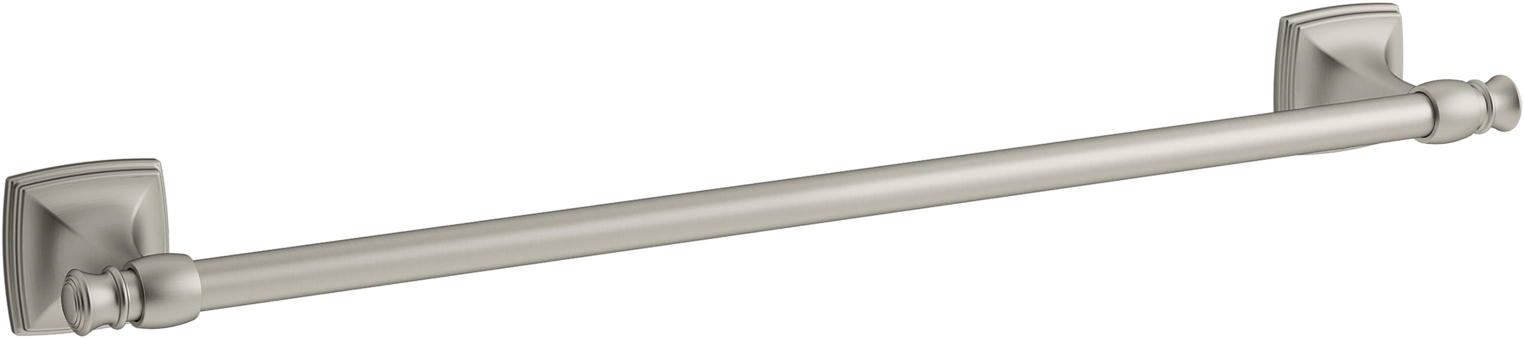 KOHLER Grand 24 in. Wall Mounted Towel Bar in Vibrant Brushed Nickel