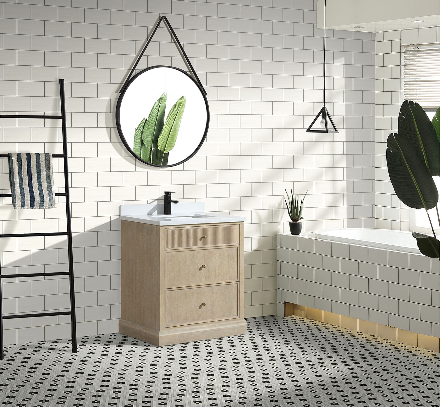Ari Kitchen & Bath AKB-REDONDO-30-ASHOA Bath-Vanity-Combo - View #5