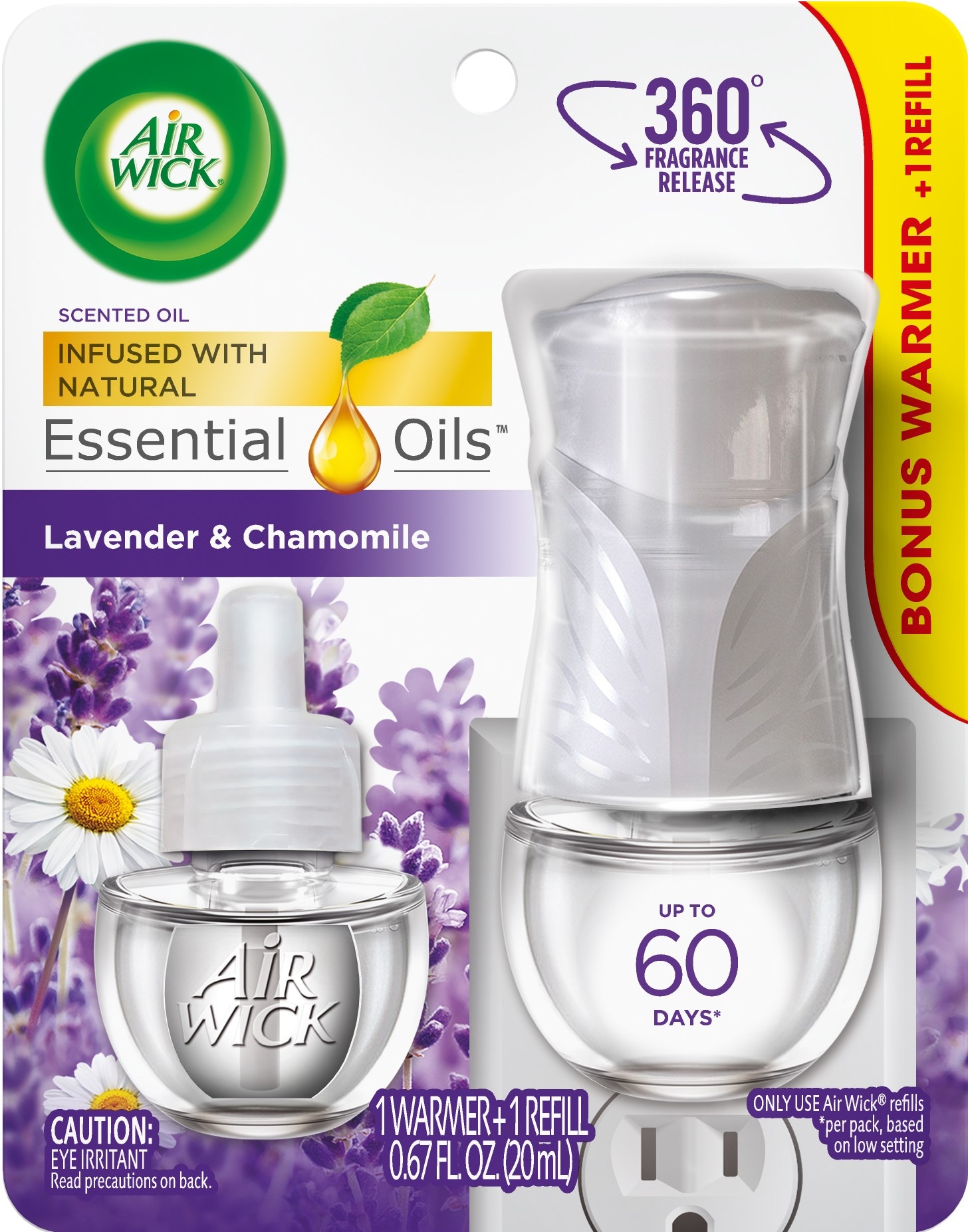 Air Wick Freshmatic 2 Refills Automatic Spray, Lavender & Chamomile, Air  Freshener, 5.89 Ounce (Pack of 2)