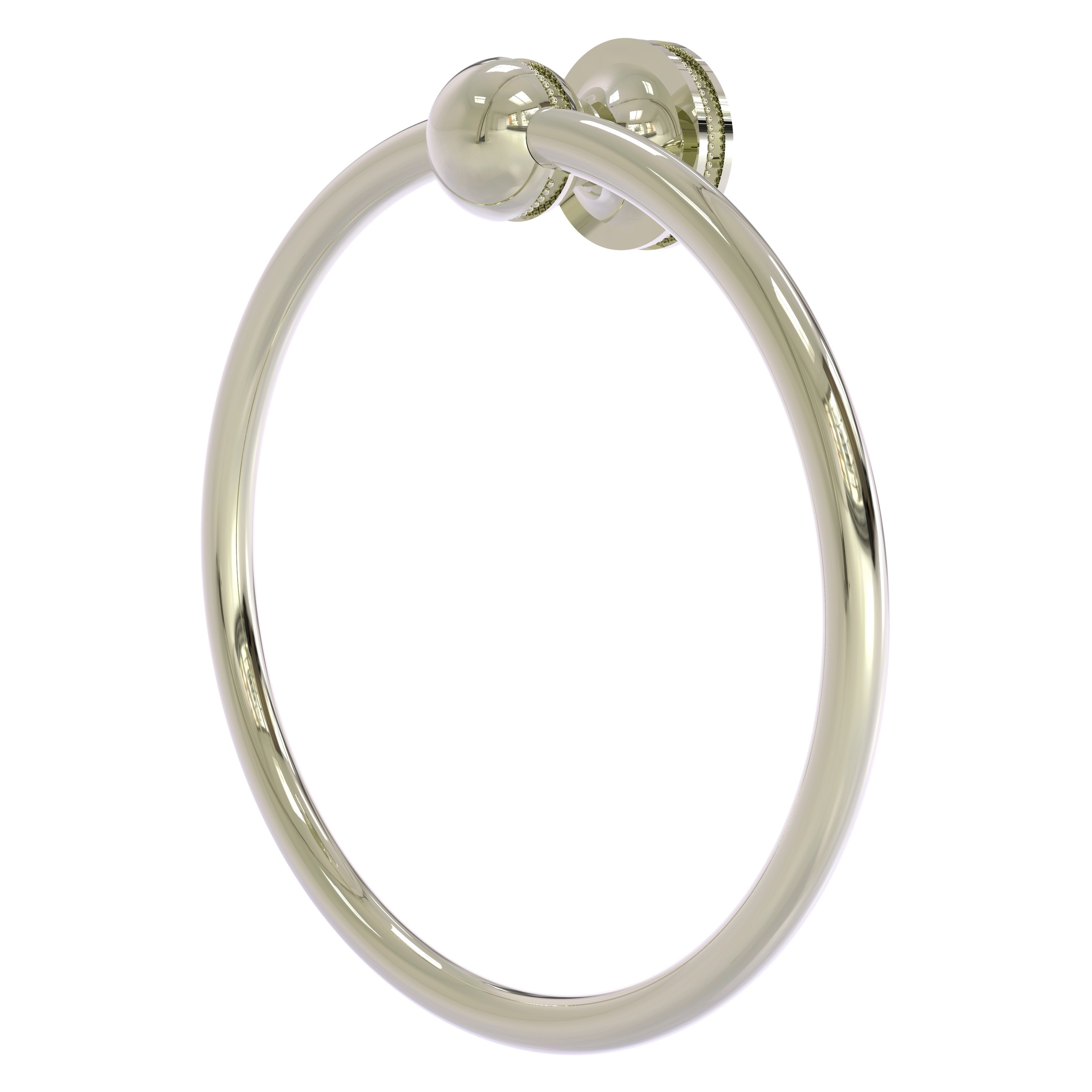Allied Brass MA-16-PNI Mambo Polished Nickel Wall mount Single Towel Ring