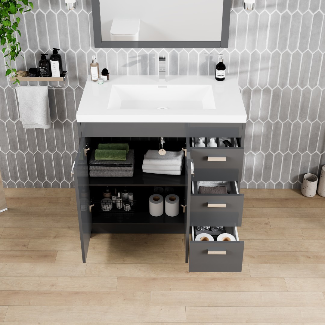 Eviva EVVN900-8-36GR Bath-Vanity-Combo - View #3