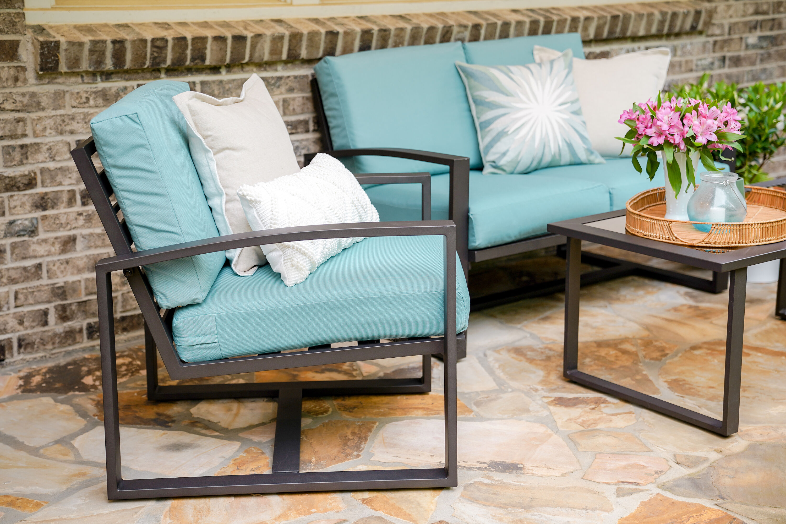Leisure Made 967003-BLU Patio-Conversation-Sets - View #2
