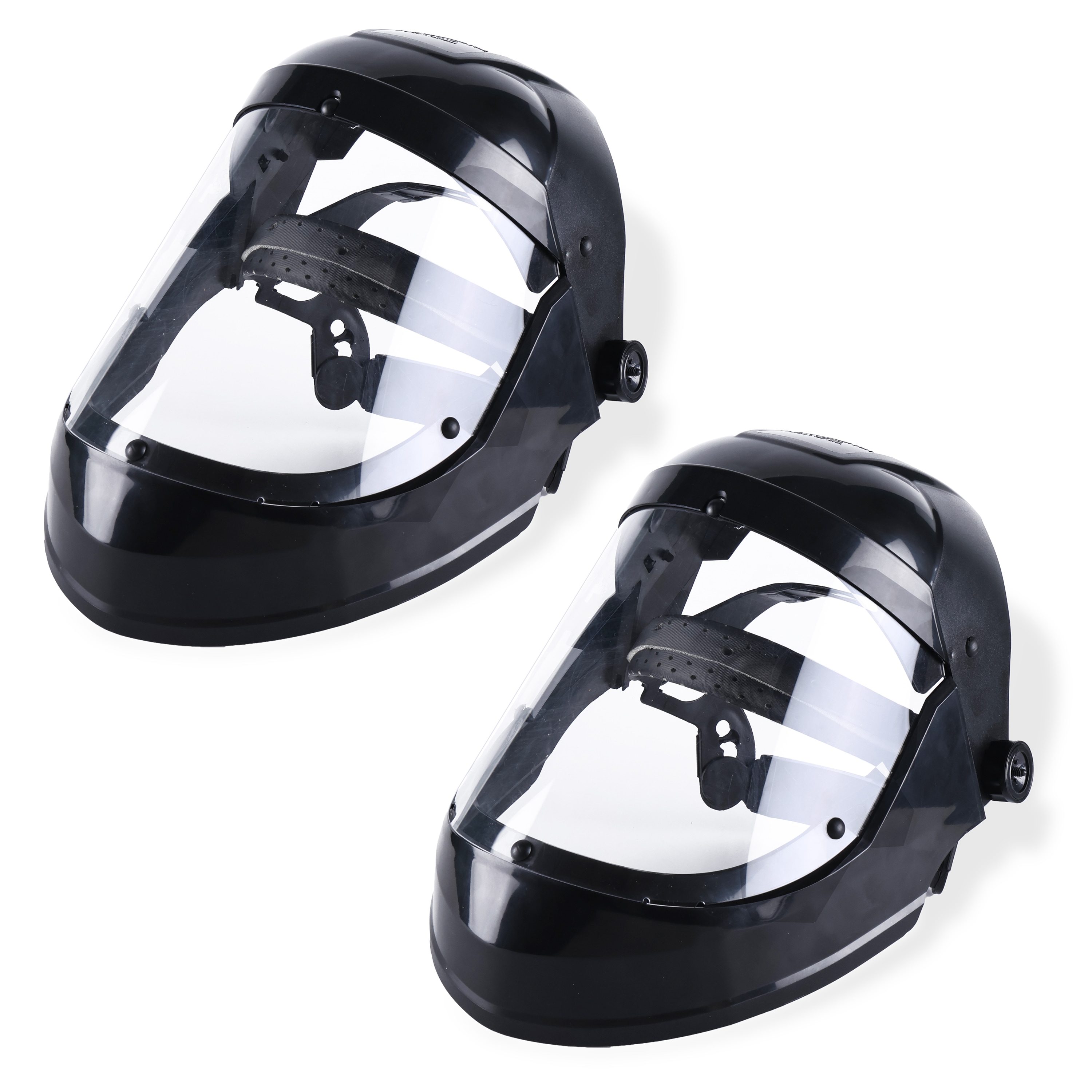 BISON LIFE BLSH-HD-FFP-HG-2 2-Pack, Full Face Protector Reusable Polycarbonate Anti-Fog Face Shield